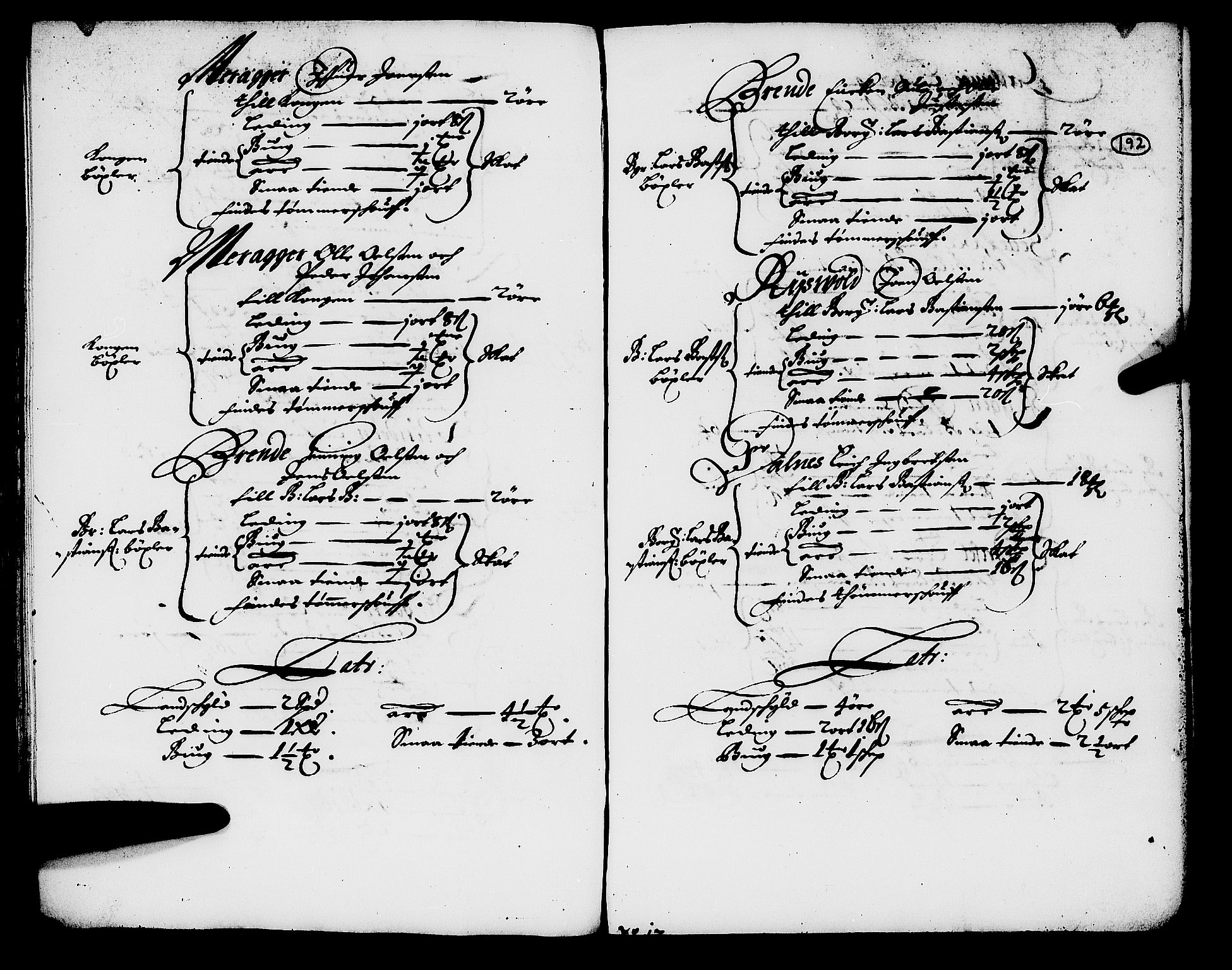 Rentekammeret inntil 1814, Realistisk ordnet avdeling, RA/EA-4070/N/Nb/Nba/L0054: Stjørdal len, 1669, p. 191b-192a