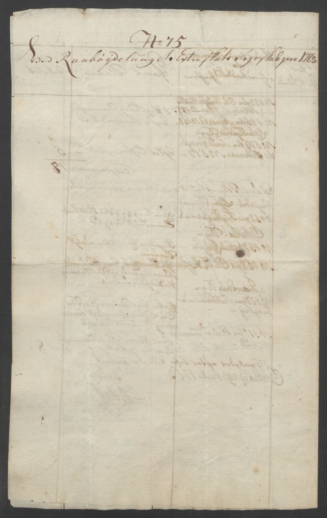 Rentekammeret inntil 1814, Reviderte regnskaper, Fogderegnskap, AV/RA-EA-4092/R40/L2517: Ekstraskatten Råbyggelag, 1762-1763, p. 453