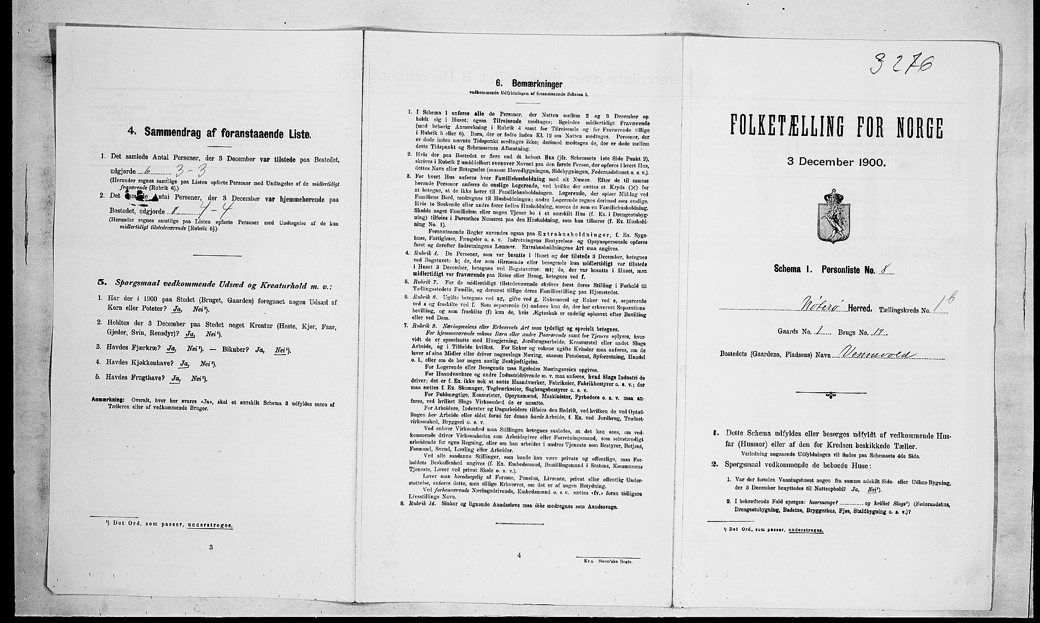 RA, 1900 census for Nøtterøy, 1900, p. 368