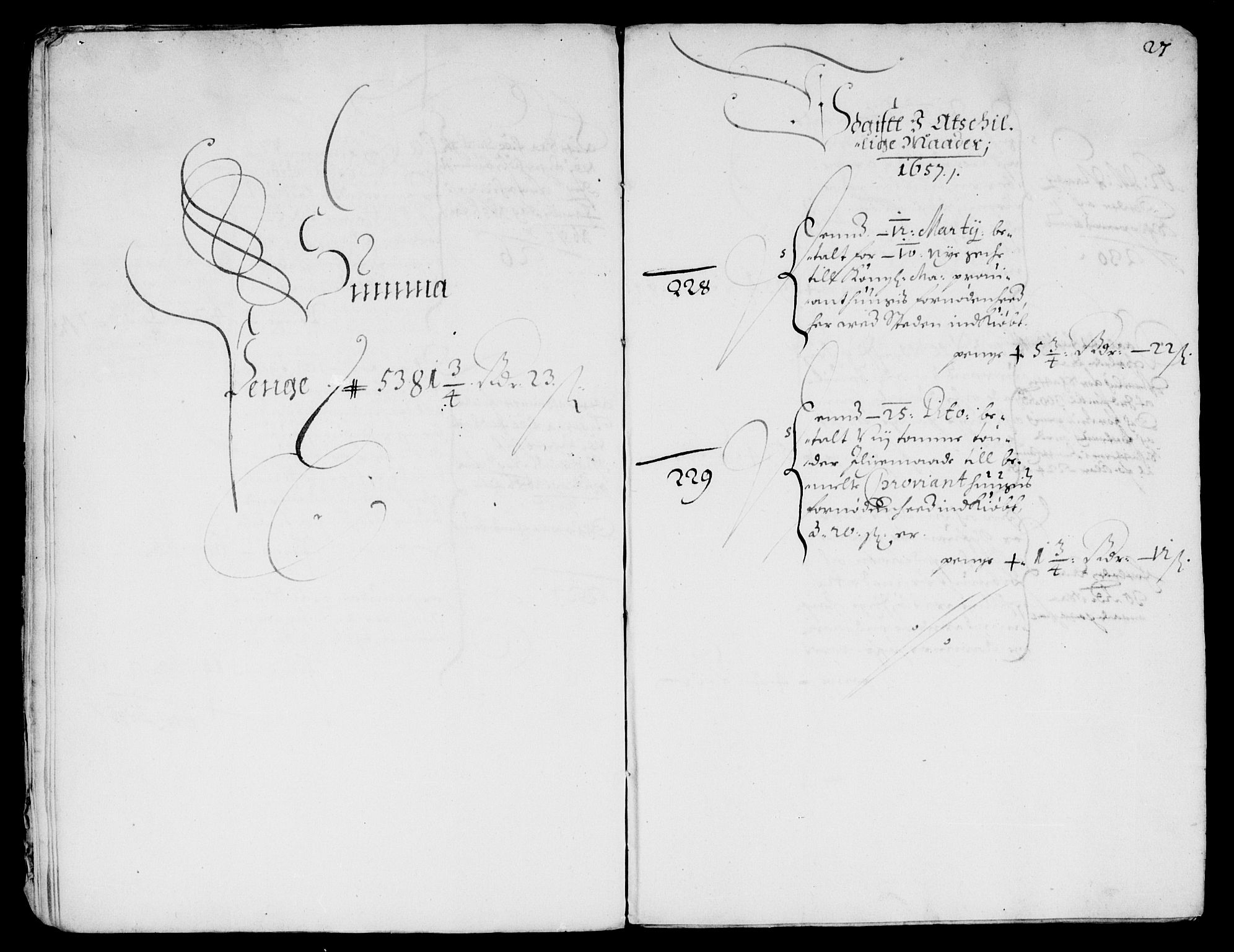 Rentekammeret inntil 1814, Reviderte regnskaper, Lensregnskaper, AV/RA-EA-5023/R/Rb/Rba/L0238: Akershus len, 1656-1657