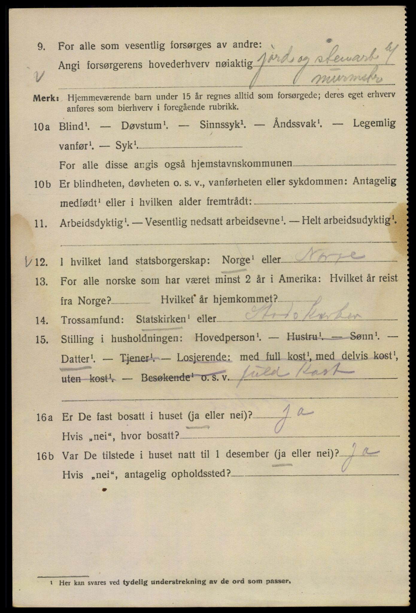 SAO, 1920 census for Kristiania, 1920, p. 536414