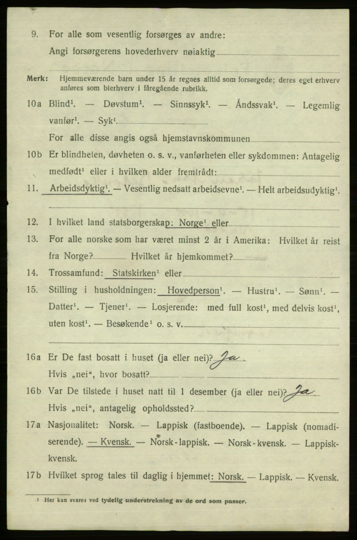 SATØ, 1920 census for Vadsø, 1920, p. 5307