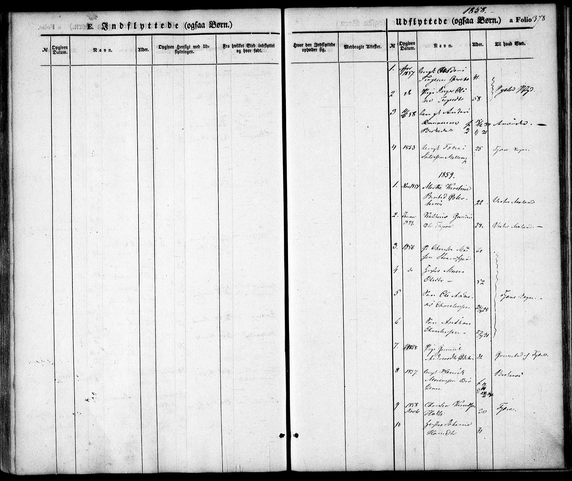 Hommedal sokneprestkontor, AV/SAK-1111-0023/F/Fa/Fab/L0004: Parish register (official) no. A 4, 1848-1860, p. 378