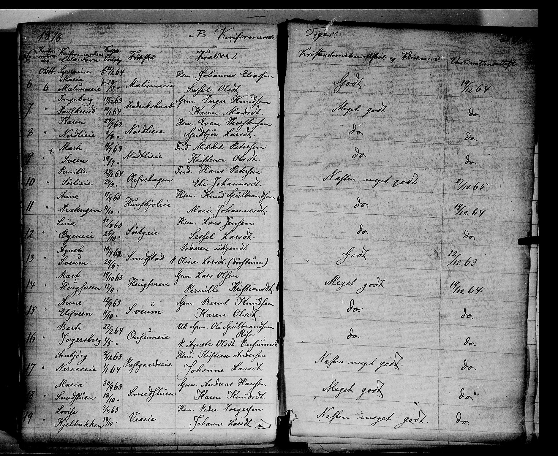 Ringsaker prestekontor, AV/SAH-PREST-014/K/Ka/L0011: Parish register (official) no. 11, 1870-1878, p. 589