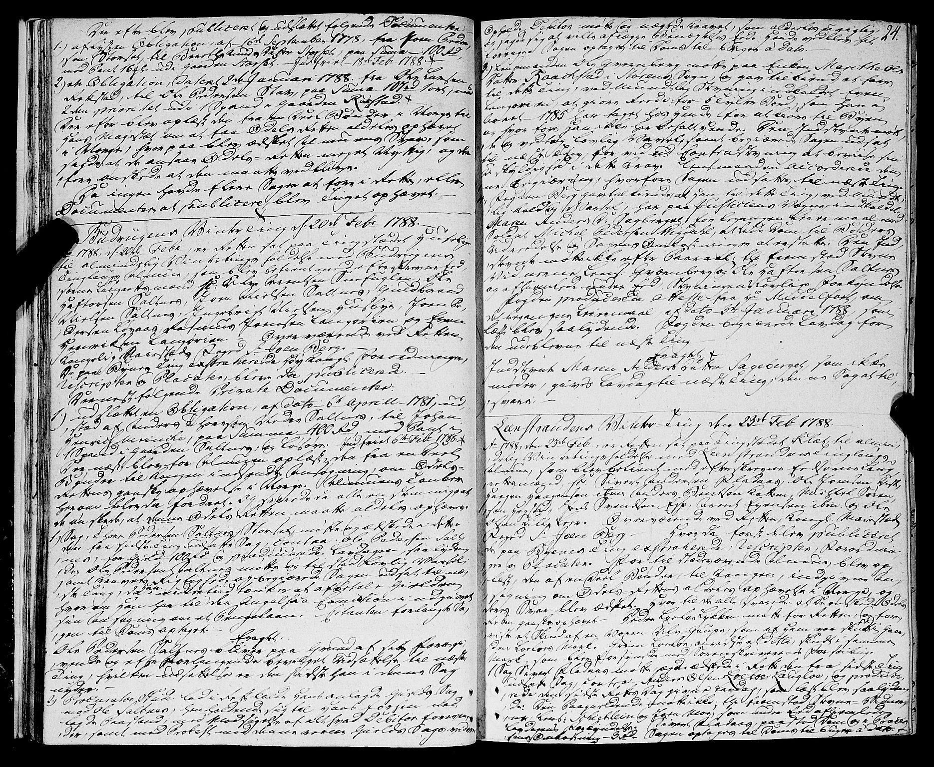 Strinda og Selbu sorenskriveri, AV/SAT-A-0015/1/1A/L0015: Tingbok 14, 1787-1794, p. 23b-24a