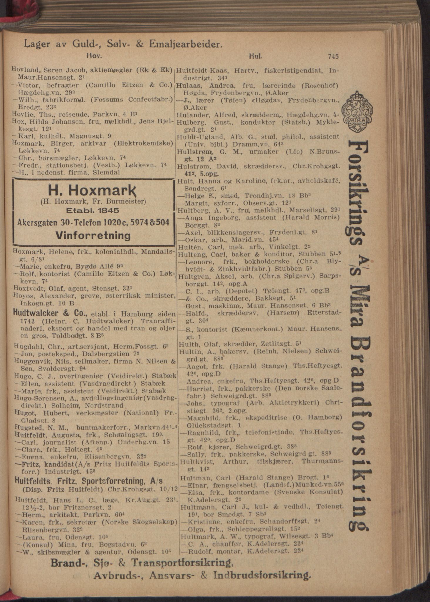 Kristiania/Oslo adressebok, PUBL/-, 1918, p. 770