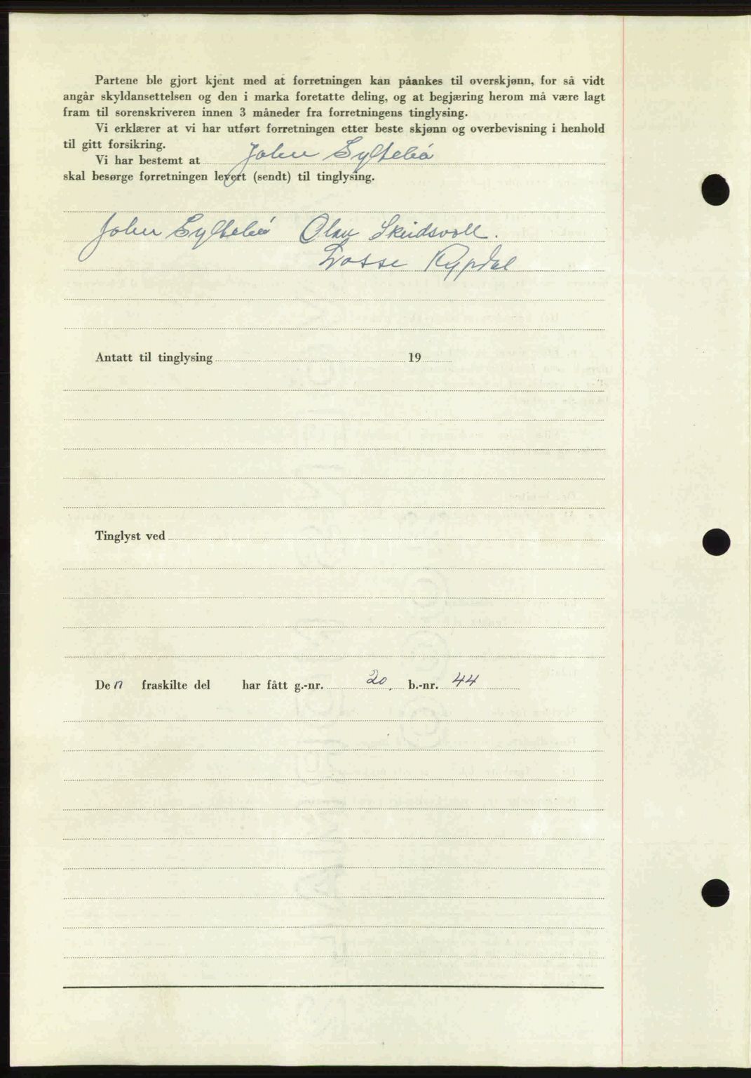 Romsdal sorenskriveri, AV/SAT-A-4149/1/2/2C: Mortgage book no. A27, 1948-1948, Diary no: : 2932/1948