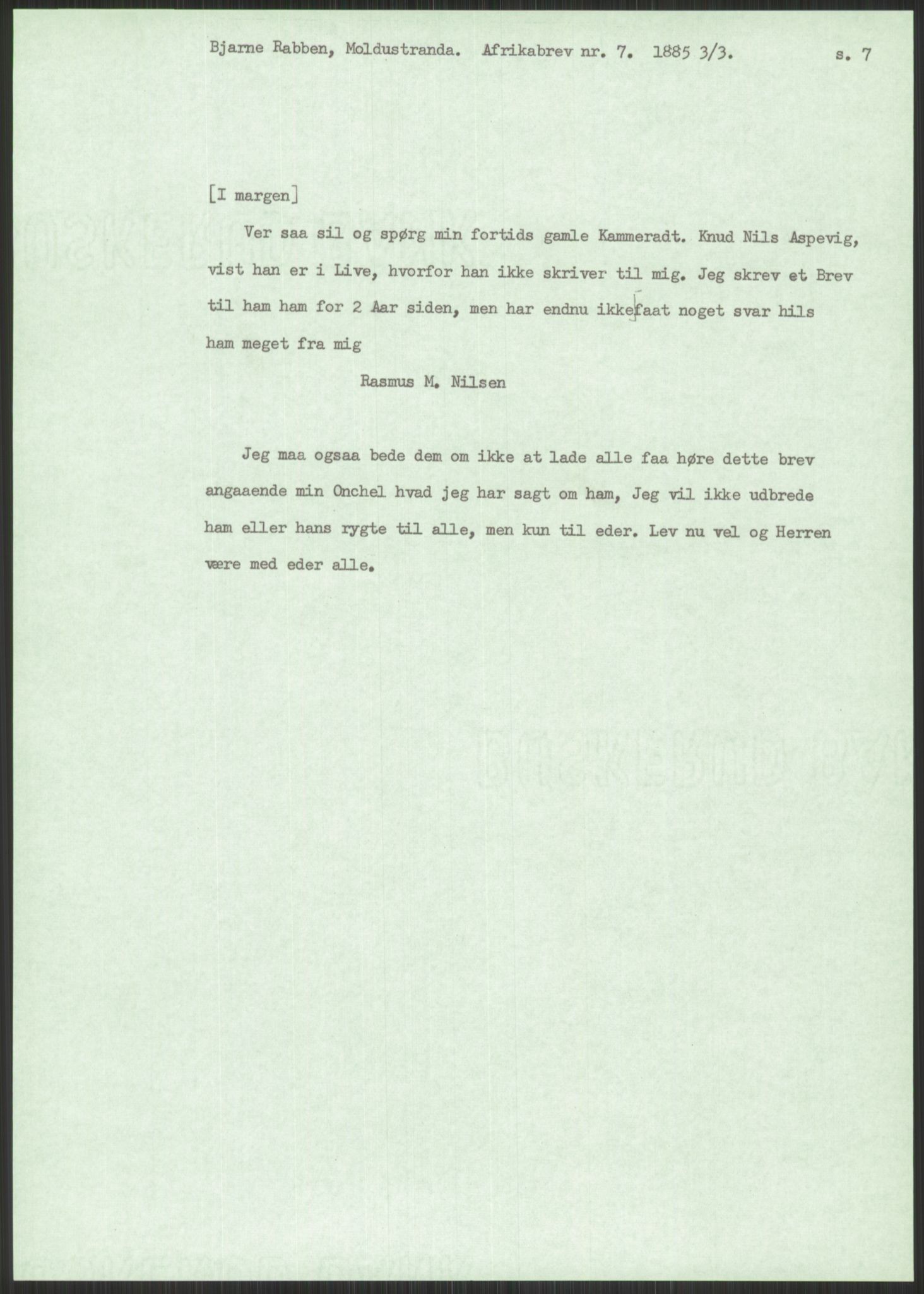 Samlinger til kildeutgivelse, Amerikabrevene, AV/RA-EA-4057/F/L0033: Innlån fra Sogn og Fjordane. Innlån fra Møre og Romsdal, 1838-1914, p. 657