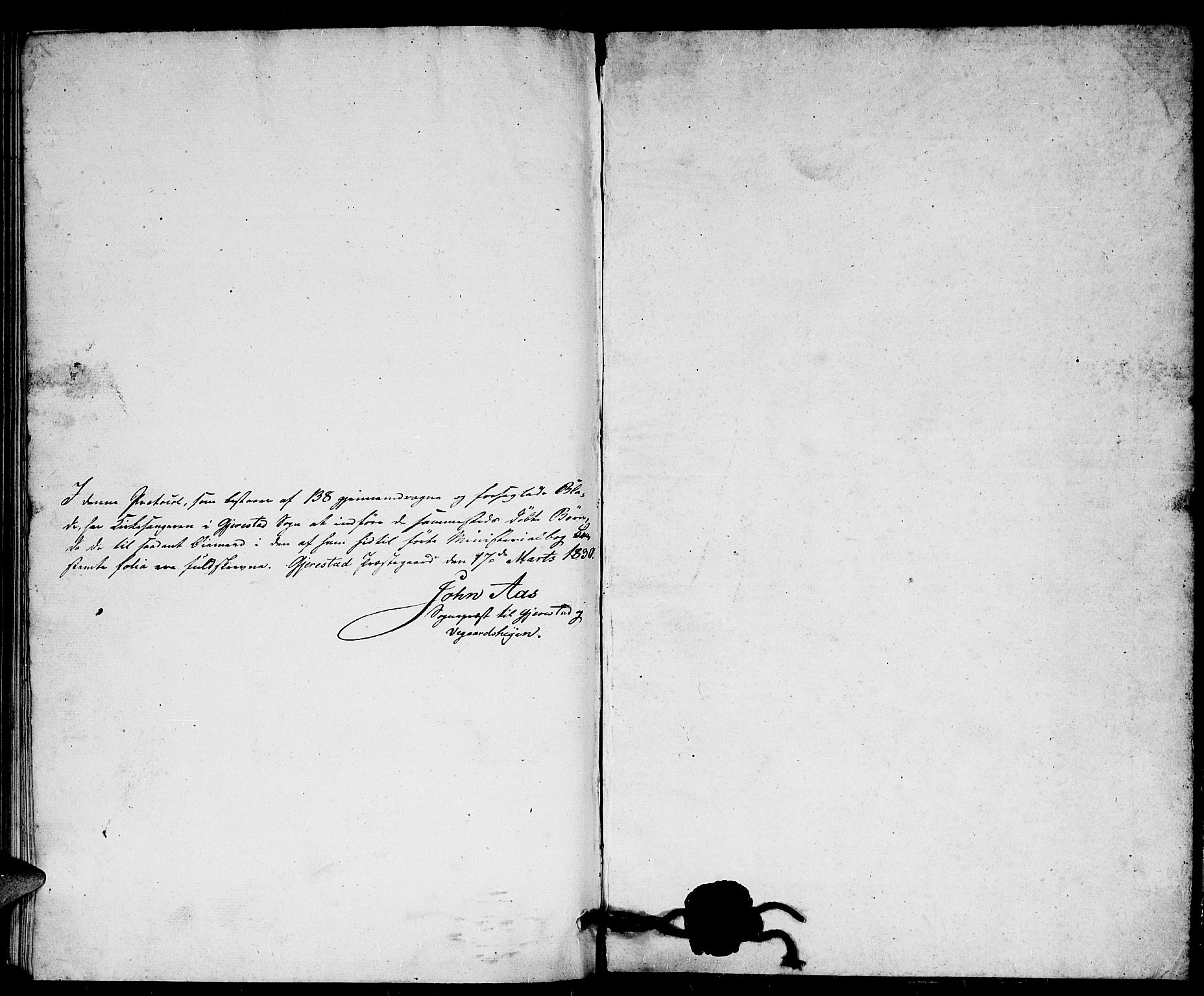 Gjerstad sokneprestkontor, AV/SAK-1111-0014/F/Fb/Fba/L0003: Parish register (copy) no. B 3, 1829-1844