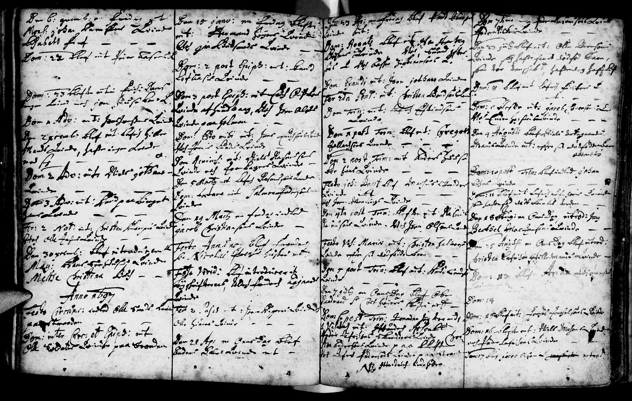 Domkirken sokneprestkontor, SAST/A-101812/001/30/30BA/L0001: Parish register (official) no. A 1 /1, 1688-1727