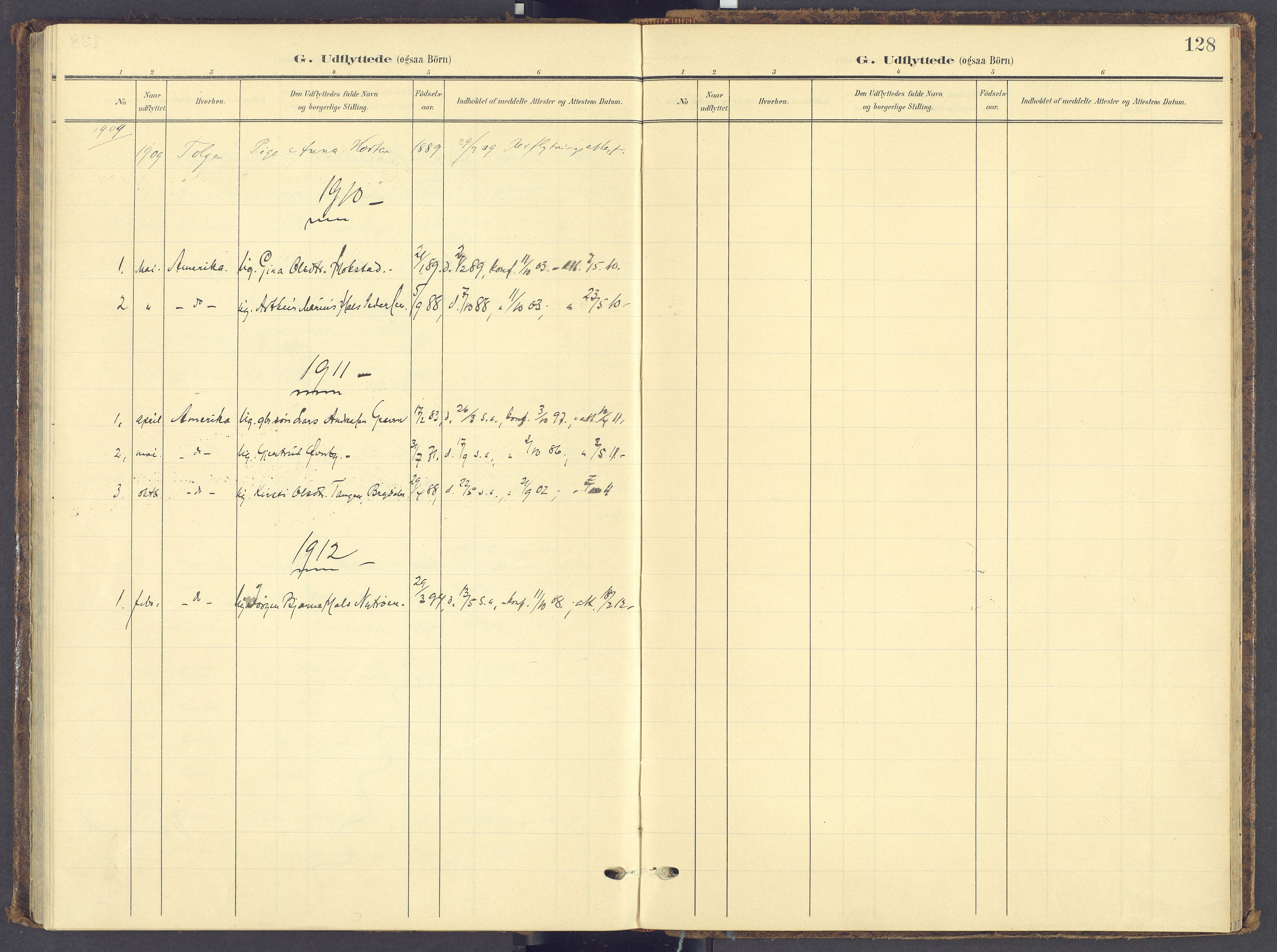 Tynset prestekontor, SAH/PREST-058/H/Ha/Haa/L0028: Parish register (official) no. 28, 1902-1929, p. 128