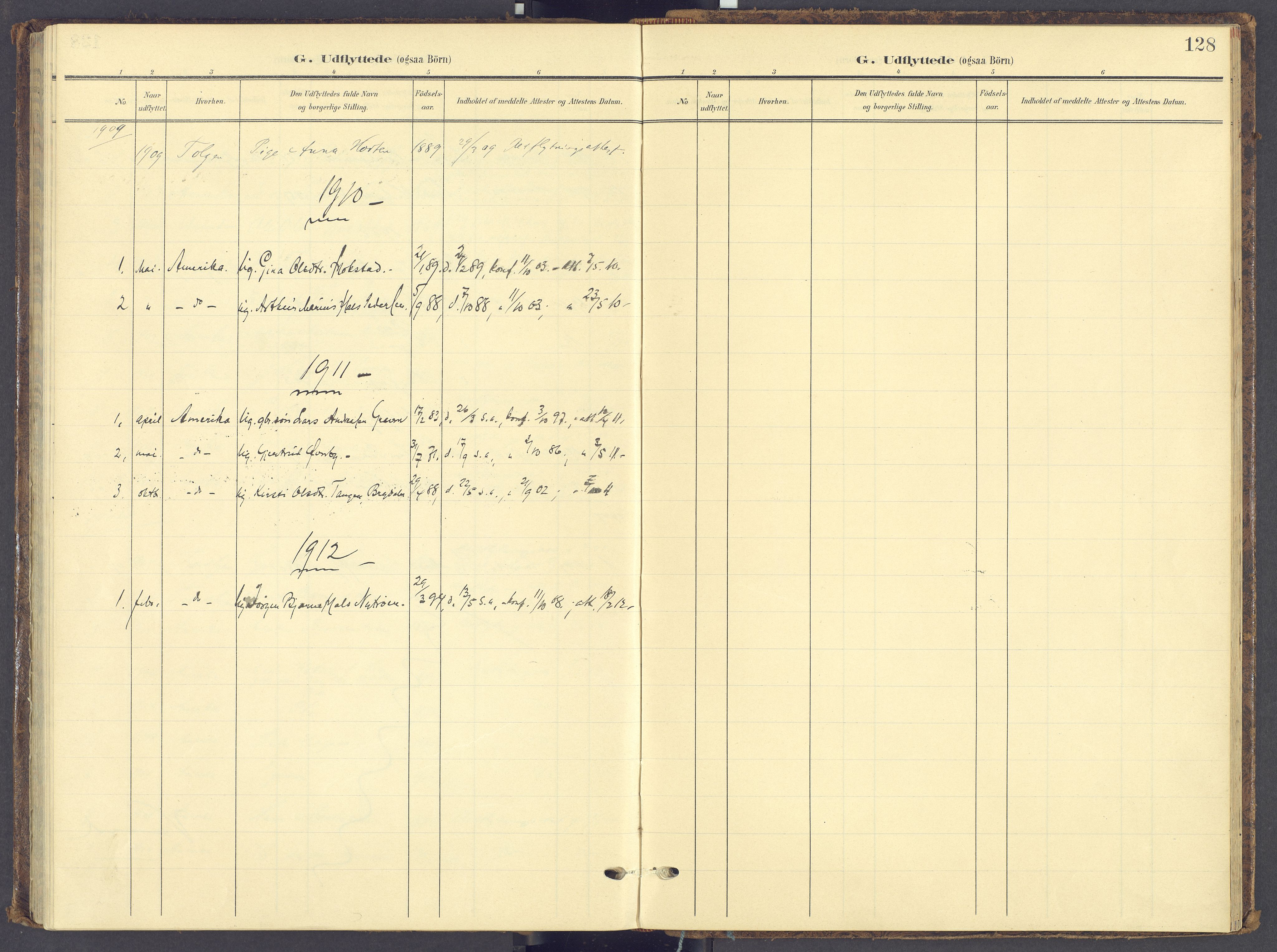 Tynset prestekontor, AV/SAH-PREST-058/H/Ha/Haa/L0028: Parish register (official) no. 28, 1902-1929, p. 128