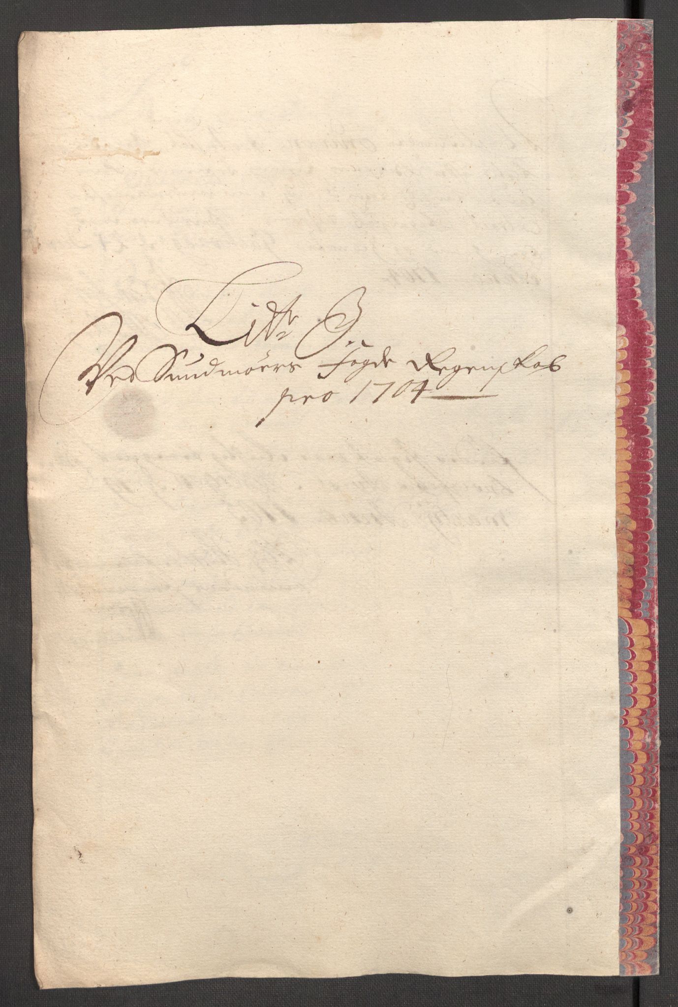 Rentekammeret inntil 1814, Reviderte regnskaper, Fogderegnskap, RA/EA-4092/R54/L3560: Fogderegnskap Sunnmøre, 1704-1705, p. 166