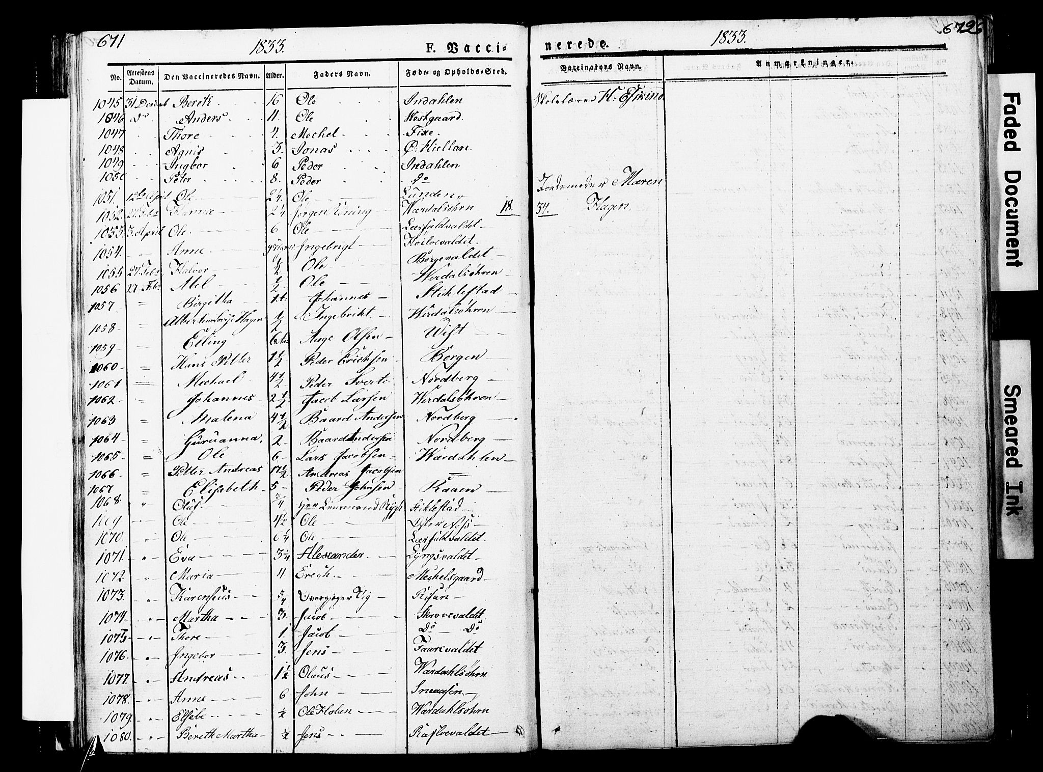 Ministerialprotokoller, klokkerbøker og fødselsregistre - Nord-Trøndelag, SAT/A-1458/723/L0243: Parish register (official) no. 723A12, 1822-1851, p. 671-672