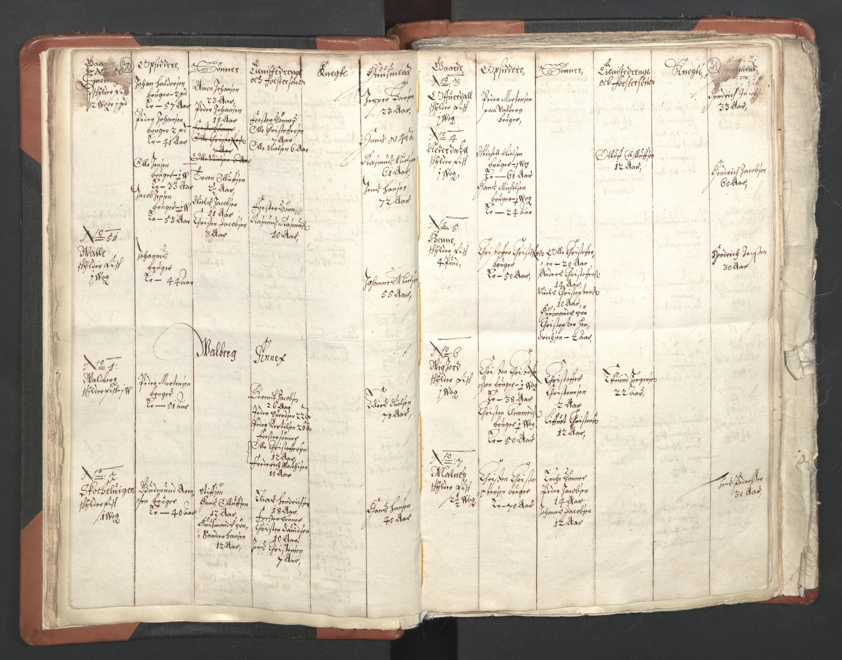 RA, Vicar's Census 1664-1666, no. 36: Lofoten and Vesterålen deanery, Senja deanery and Troms deanery, 1664-1666, p. 30-31