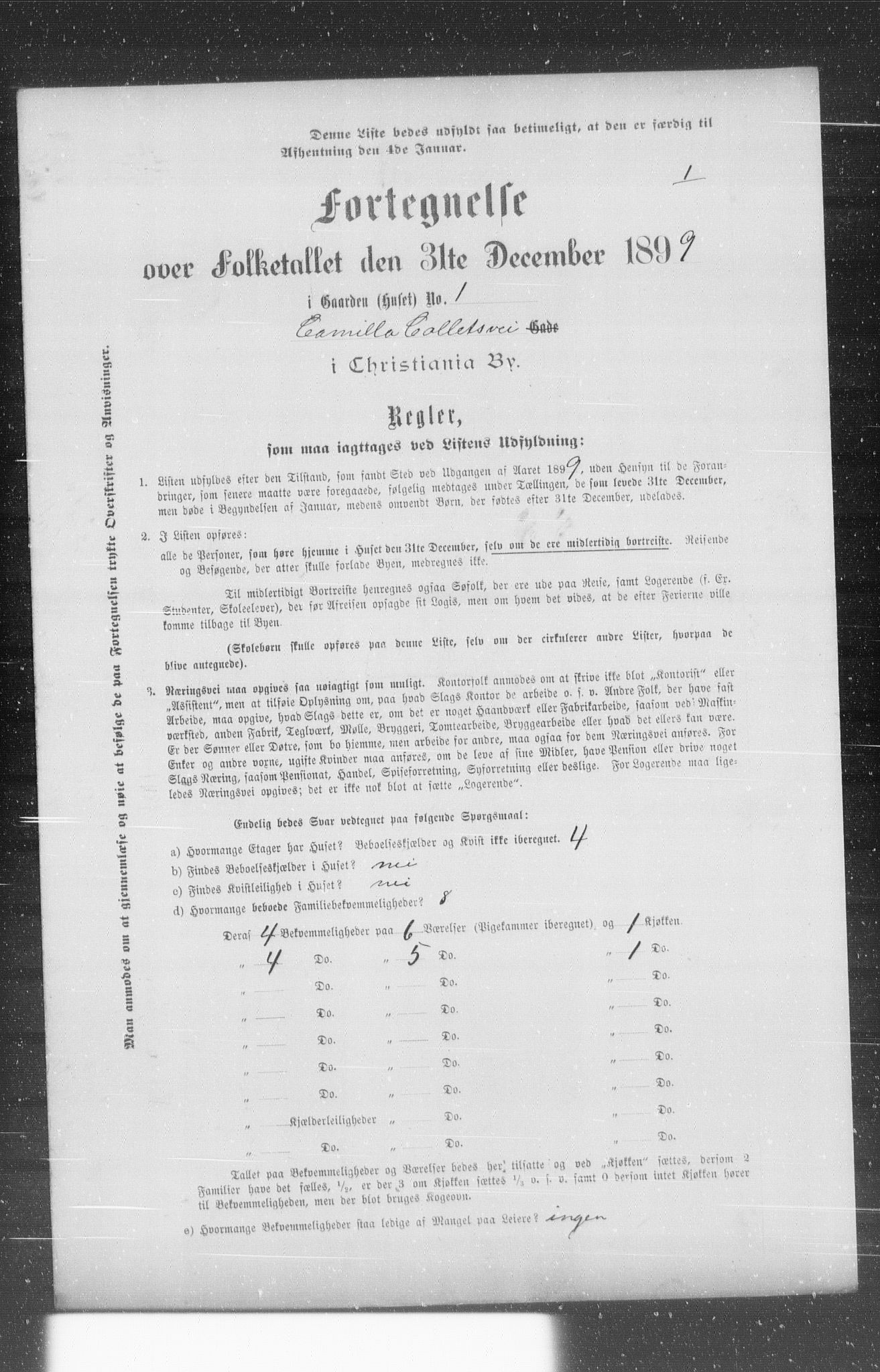 OBA, Municipal Census 1899 for Kristiania, 1899, p. 1553