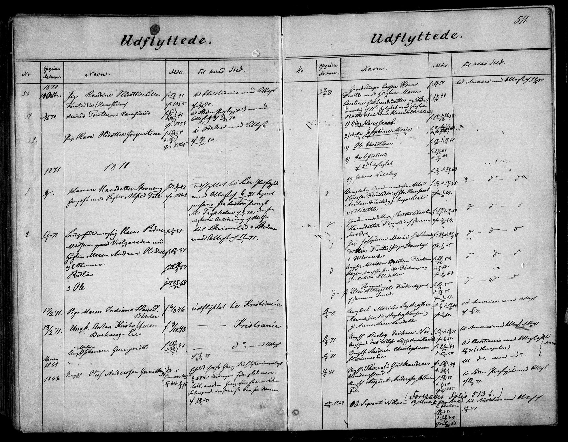 Nes prestekontor Kirkebøker, SAO/A-10410/F/Fa/L0008: Parish register (official) no. I 8, 1859-1874, p. 511
