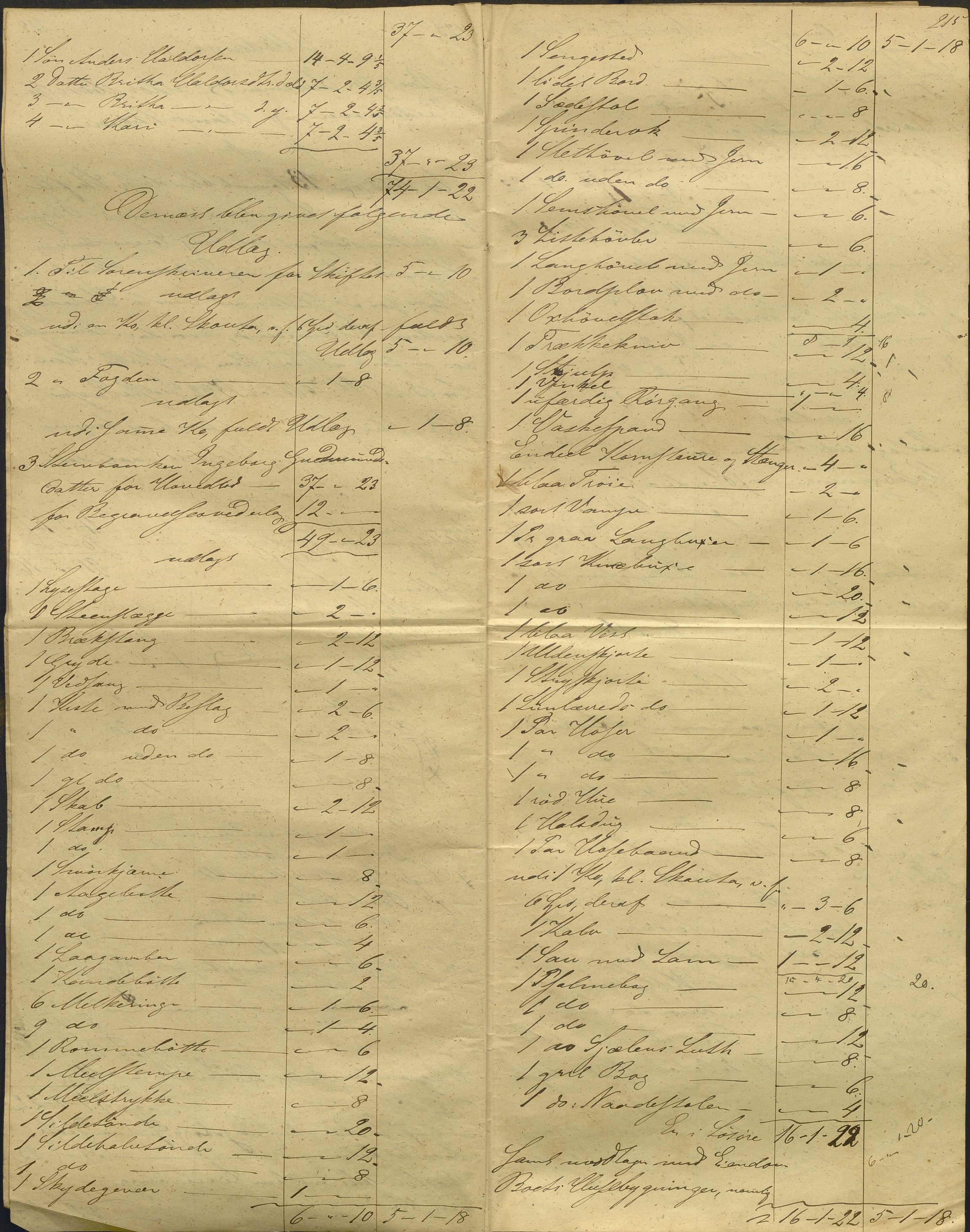 Nordhordland sorenskrivar, AV/SAB-A-2901/1/H/Hd/Hdb/L0001: Konsept til utlodningar, 1850-1852, p. 241