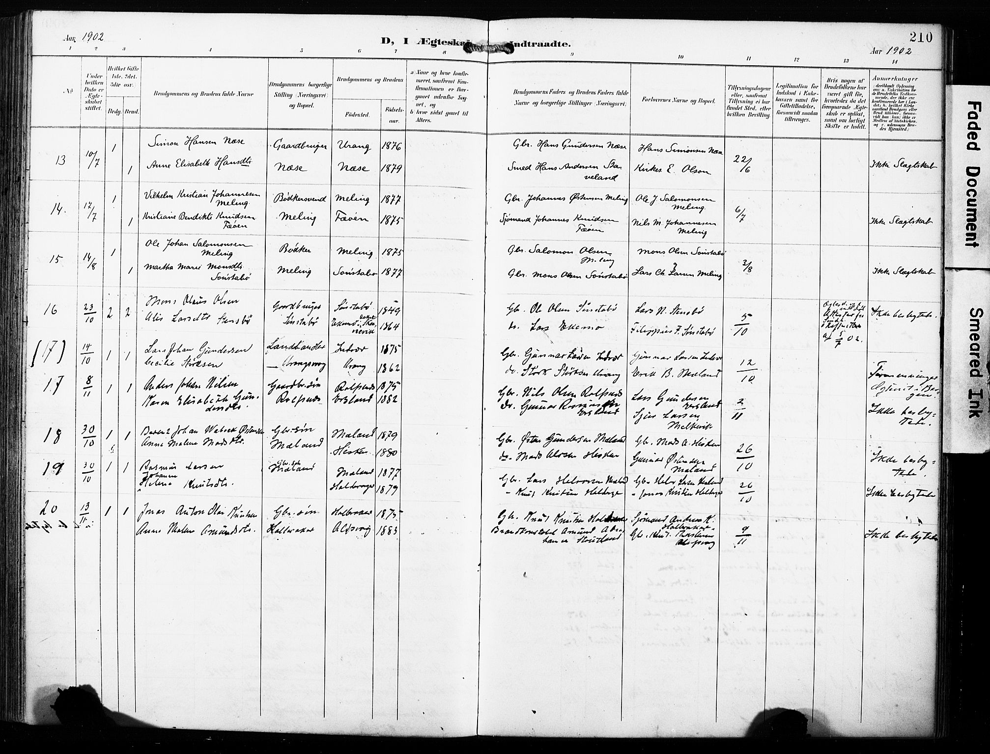 Finnås sokneprestembete, SAB/A-99925/H/Ha/Haa/Haac/L0002: Parish register (official) no. C 2, 1895-1904, p. 210