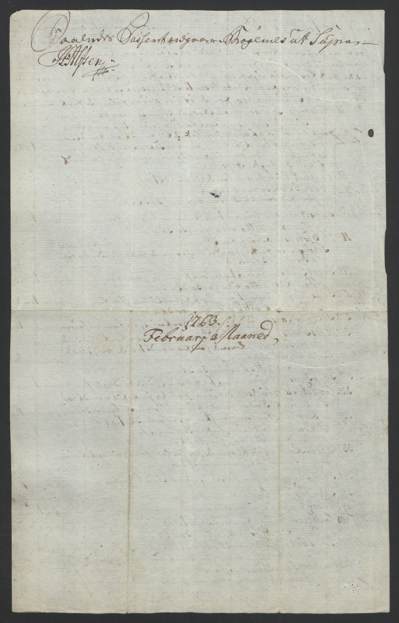 Rentekammeret inntil 1814, Reviderte regnskaper, Byregnskaper, AV/RA-EA-4066/R/Rf/L0119/0001: [F2] Kontribusjonsregnskap / Ekstraskatt, 1762-1767, p. 137