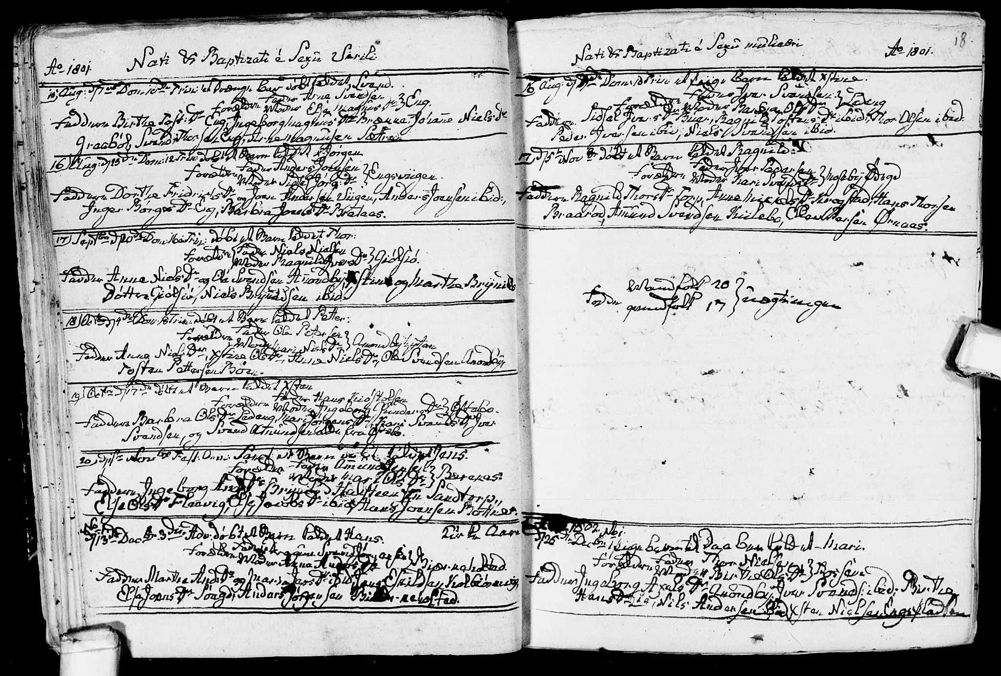 Aremark prestekontor Kirkebøker, AV/SAO-A-10899/F/Fb/L0003: Parish register (official) no.  II 3, 1796-1814, p. 18