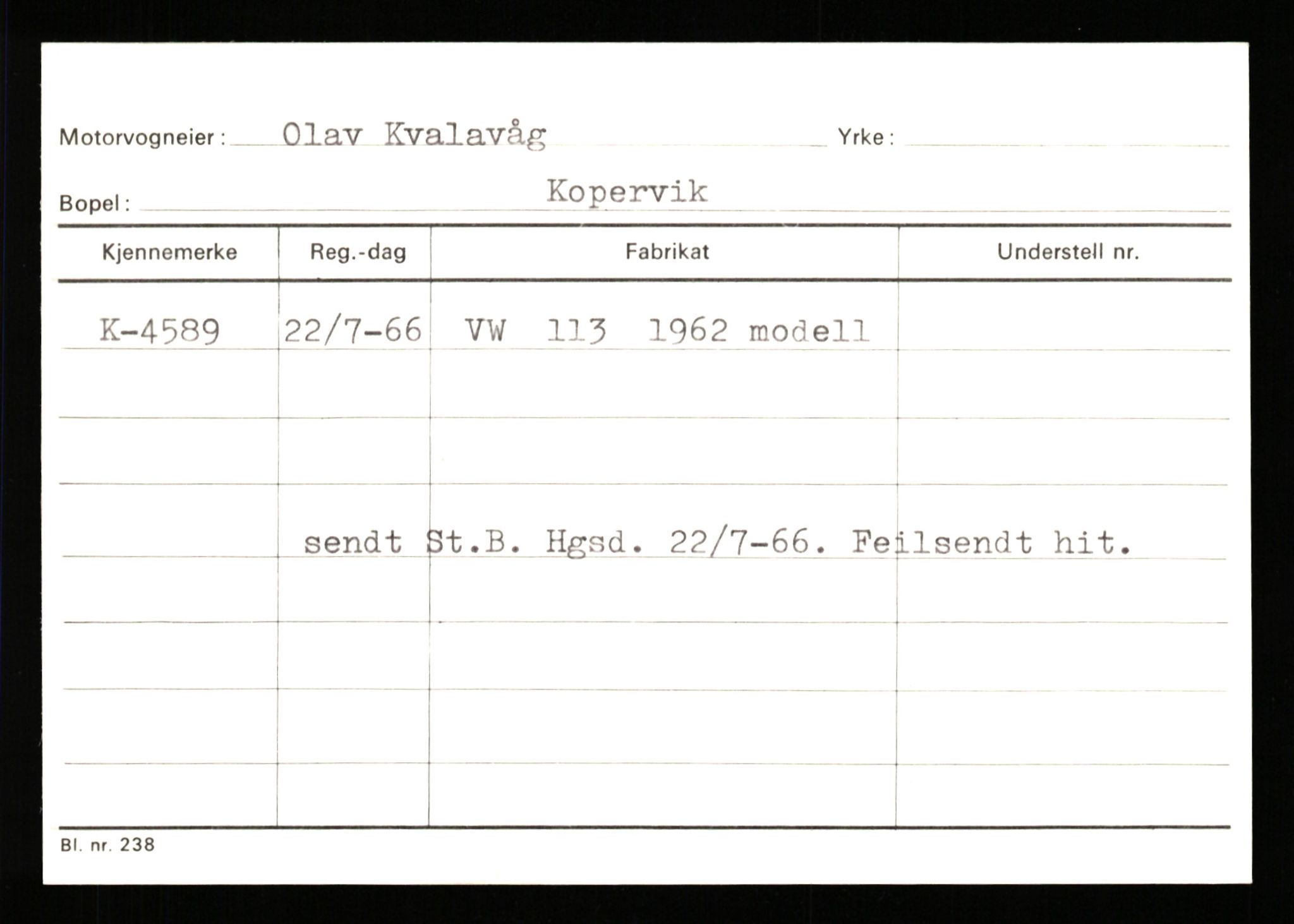 Stavanger trafikkstasjon, SAST/A-101942/0/G/L0001: Registreringsnummer: 0 - 5782, 1930-1971, p. 2791