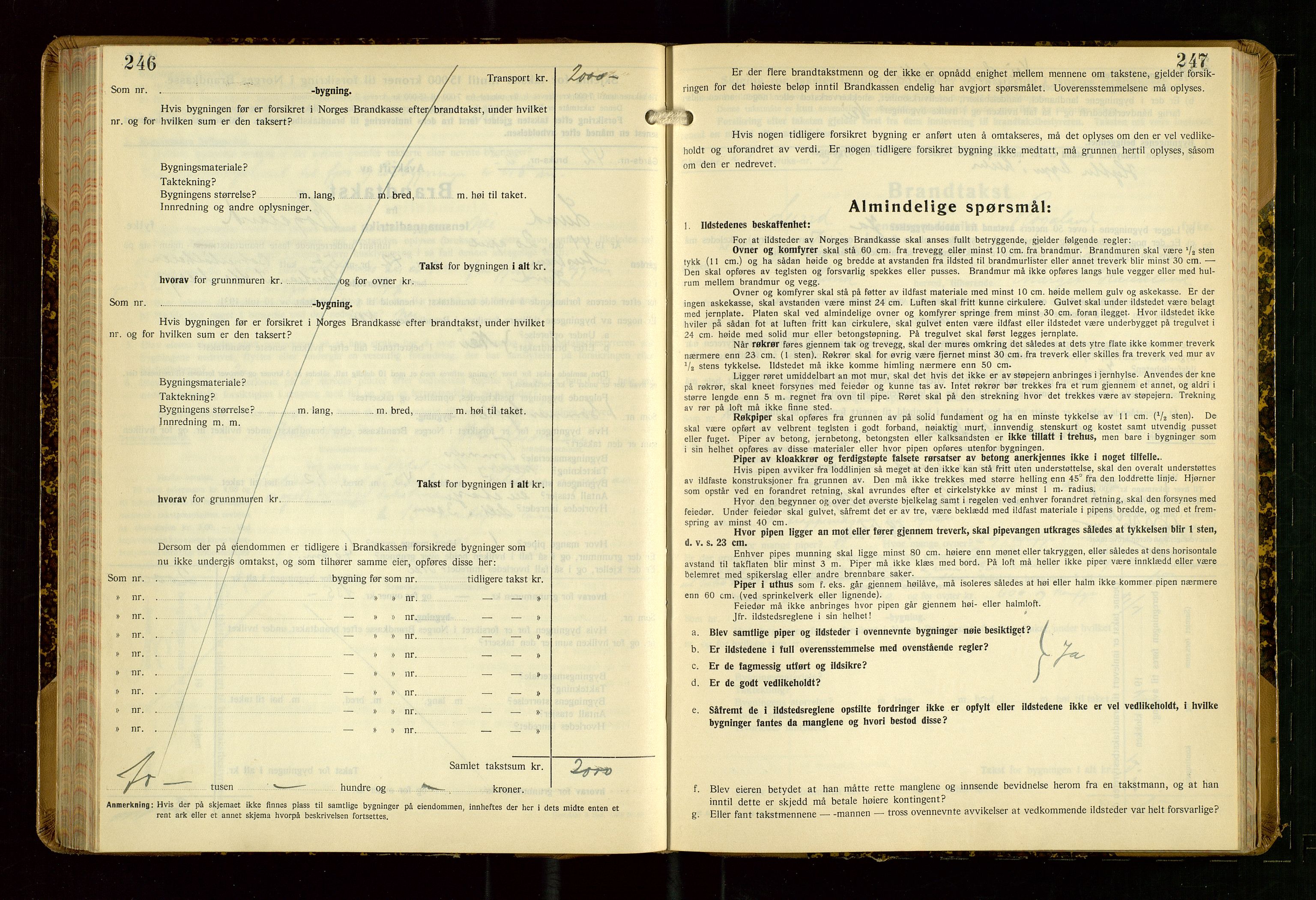 Lund lensmannskontor, AV/SAST-A-100303/Gob/L0006: "Brandtakstprotokoll", 1938-1951, p. 246-247