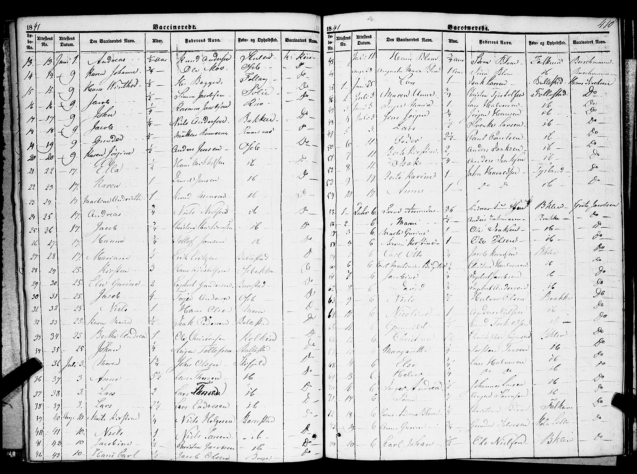 Gjerpen kirkebøker, AV/SAKO-A-265/F/Fa/L0007b: Parish register (official) no. I 7B, 1834-1857, p. 410