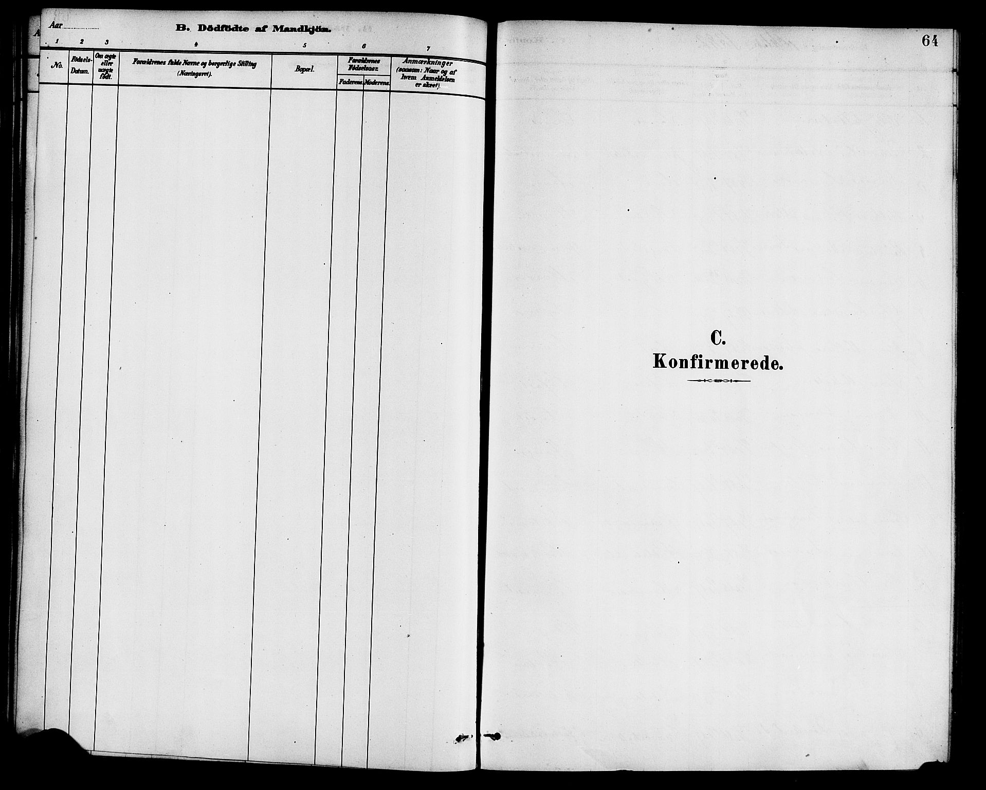 Gaular sokneprestembete, AV/SAB-A-80001/H/Haa: Parish register (official) no. B 1, 1882-1897, p. 64