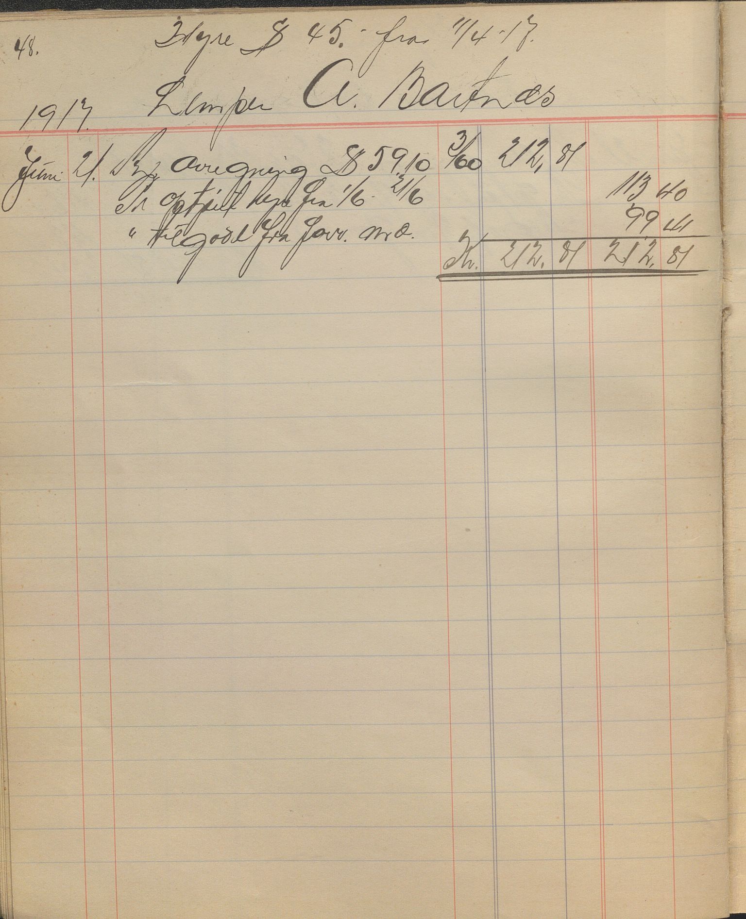 Christian Haaland, HABI/003/H/Hi, 1917-1921, p. 74