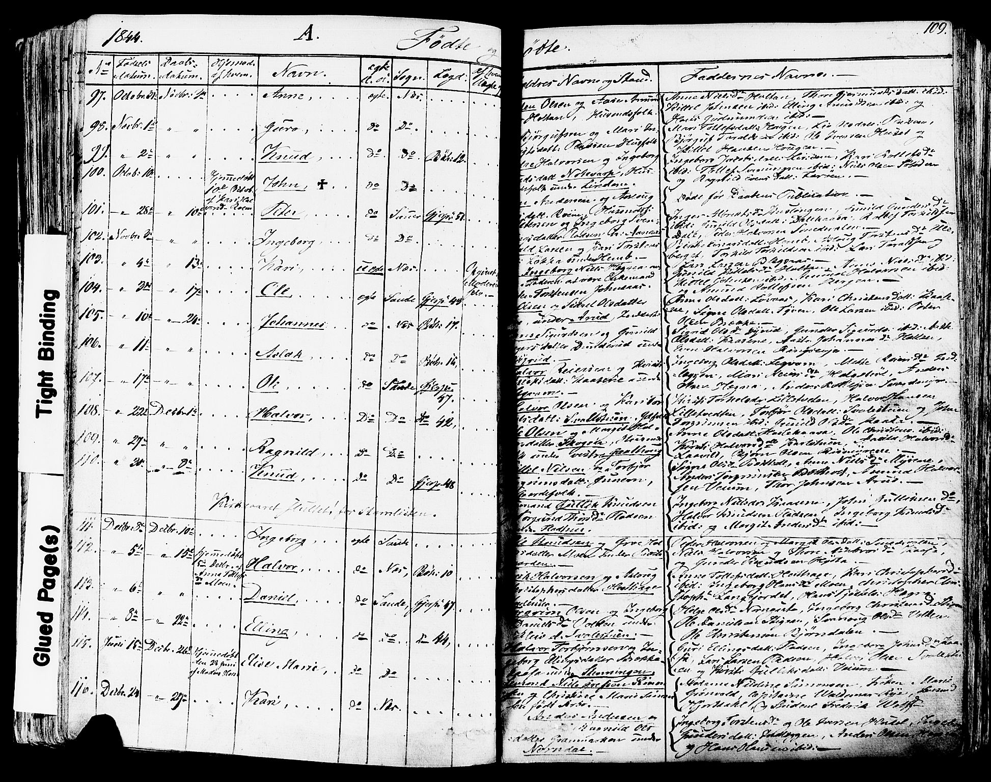 Sauherad kirkebøker, AV/SAKO-A-298/F/Fa/L0006: Parish register (official) no. I 6, 1827-1850, p. 109