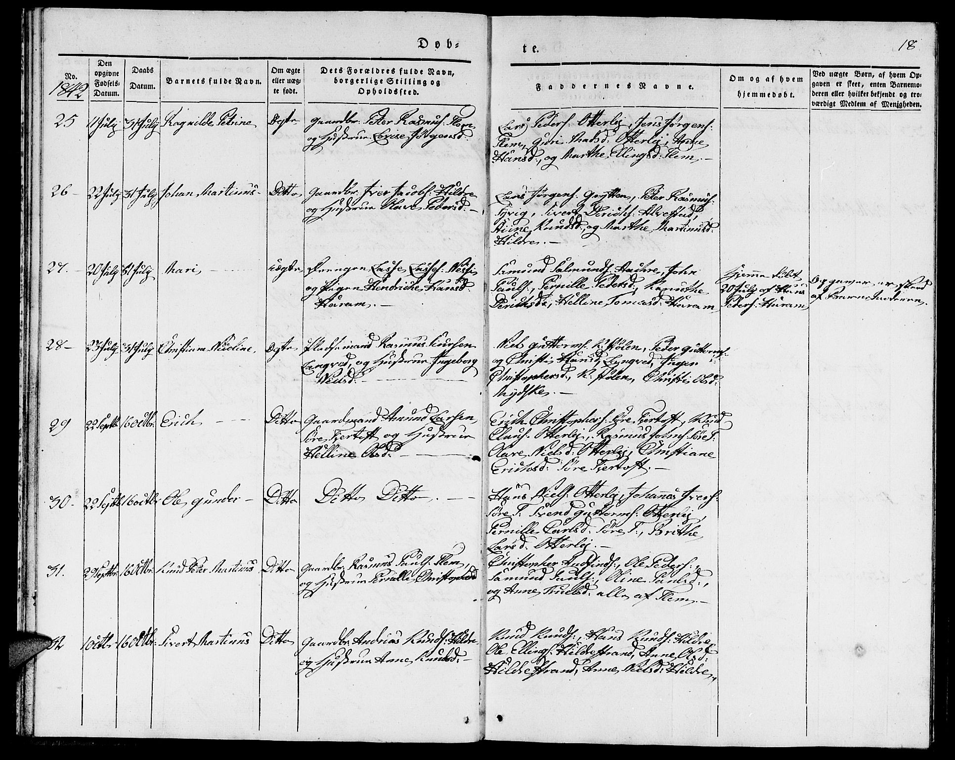 Ministerialprotokoller, klokkerbøker og fødselsregistre - Møre og Romsdal, AV/SAT-A-1454/536/L0507: Parish register (copy) no. 536C02, 1839-1859, p. 18