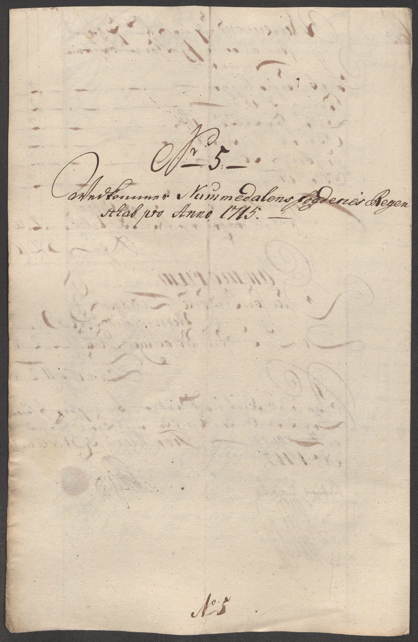 Rentekammeret inntil 1814, Reviderte regnskaper, Fogderegnskap, RA/EA-4092/R64/L4436: Fogderegnskap Namdal, 1715, p. 120