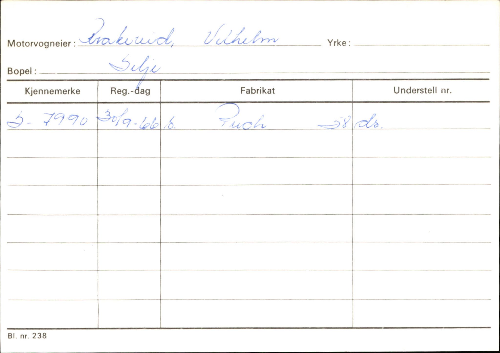 Statens vegvesen, Sogn og Fjordane vegkontor, SAB/A-5301/4/F/L0124: Eigarregister Sogndal A-U, 1945-1975, p. 1282