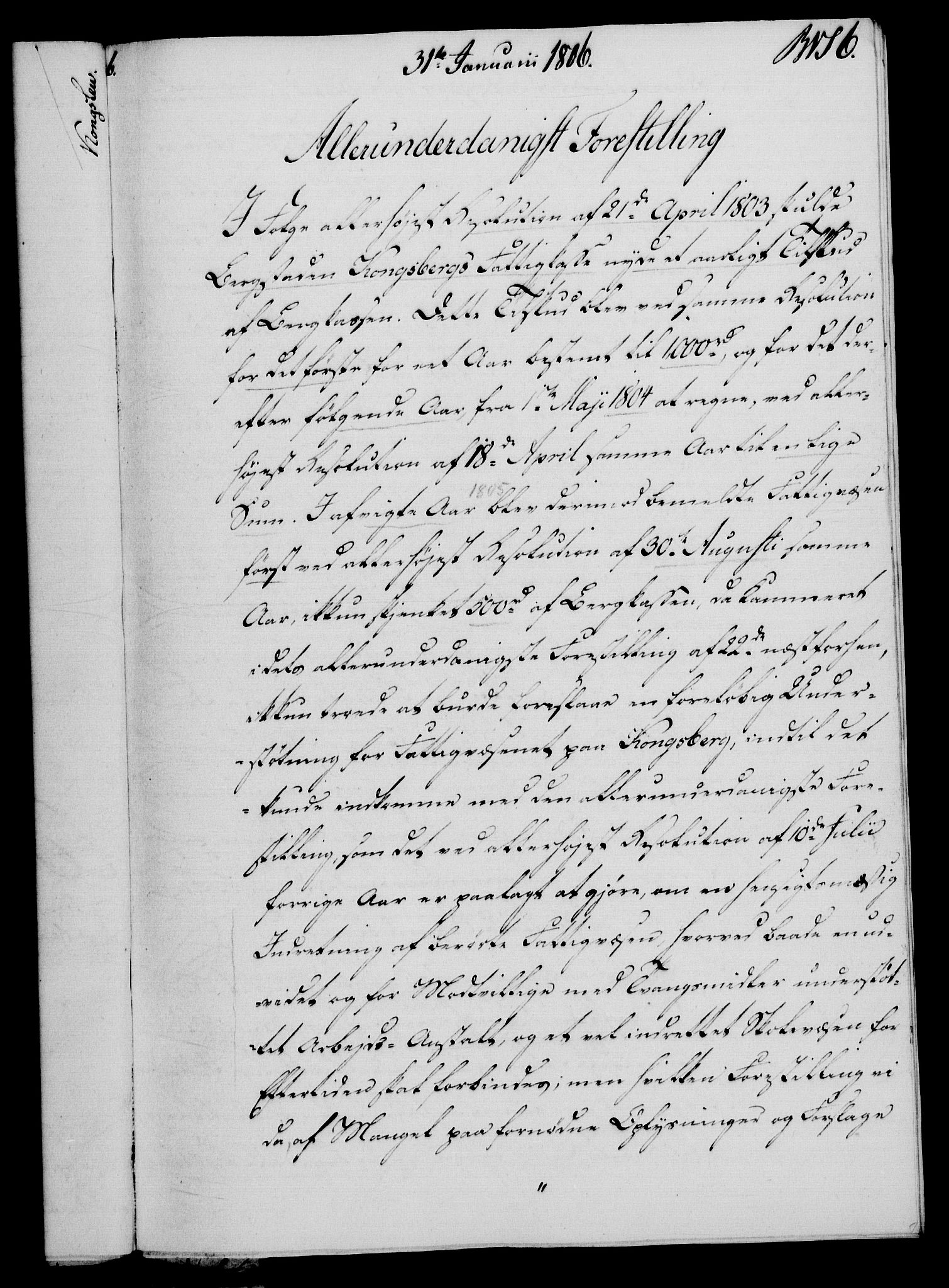 Rentekammeret, Renteskriverkontorene, AV/RA-EA-3115/M/Mf/Mfb/L0007: Relasjons- og resolusjonsprotokoll med register (merket RK 54.13), 1805-1806