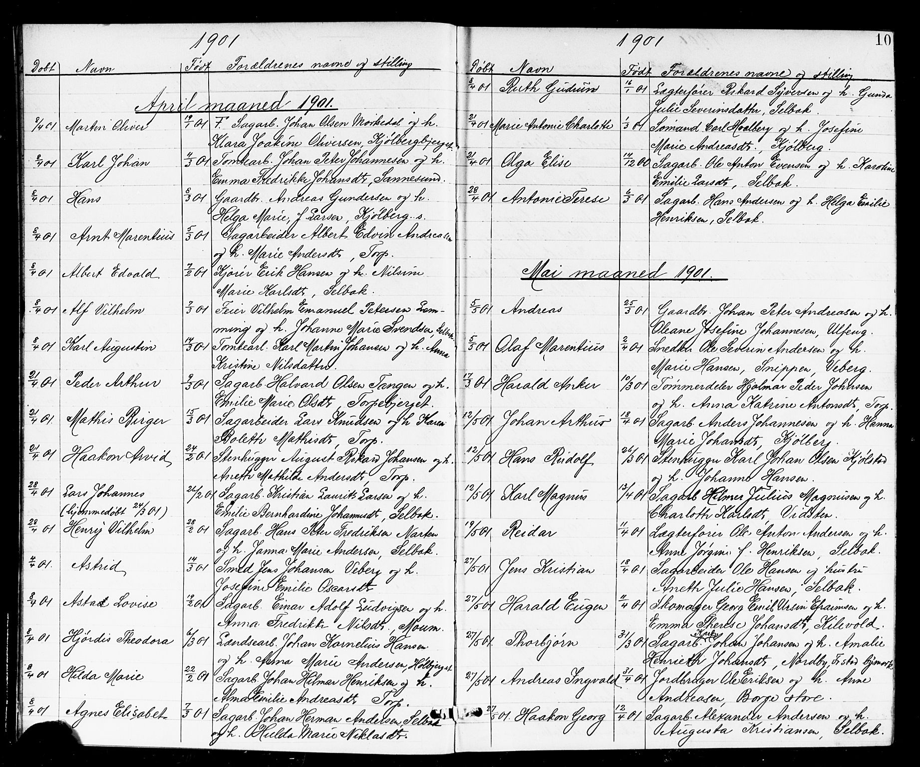 Borge prestekontor Kirkebøker, SAO/A-10903/G/Ga/L0002: Parish register (copy) no. I 2, 1875-1923, p. 10