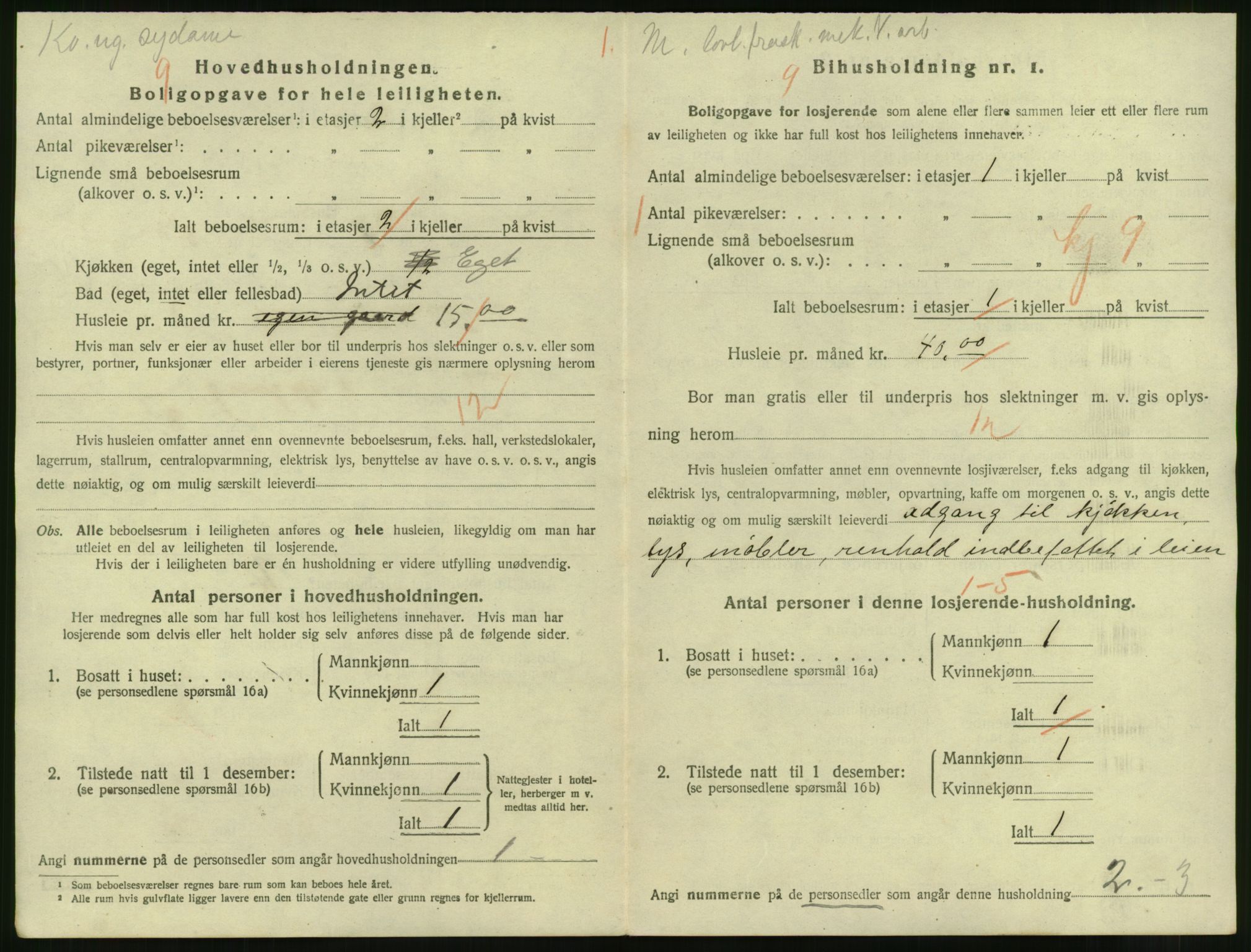 SAT, 1920 census for Trondheim, 1920, p. 27745