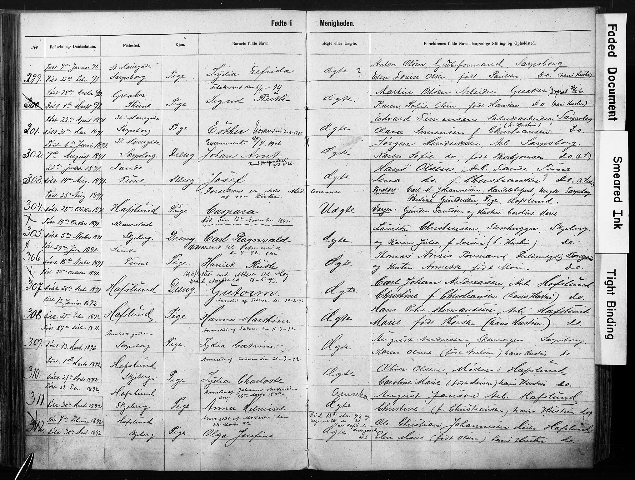 Sarpsborg metodistkirke, SAO/PAO-0233/A/L0003: Dissenter register no. 3, 1856-1893