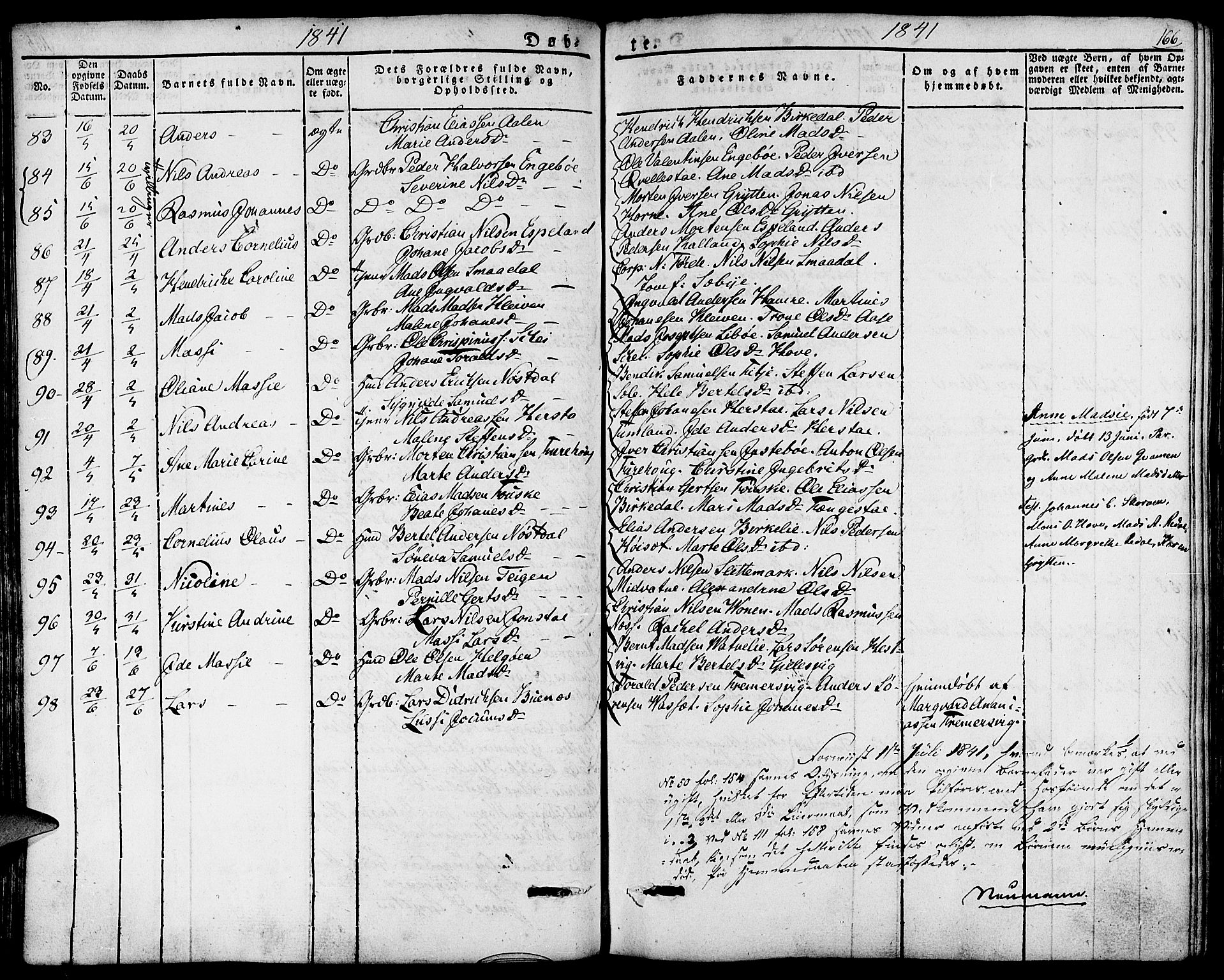 Førde sokneprestembete, SAB/A-79901/H/Haa/Haaa/L0006: Parish register (official) no. A 6, 1821-1842, p. 166