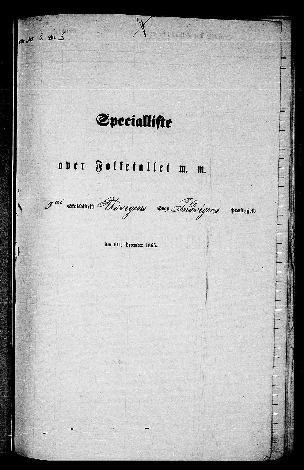 RA, 1865 census for Innvik, 1865, p. 58