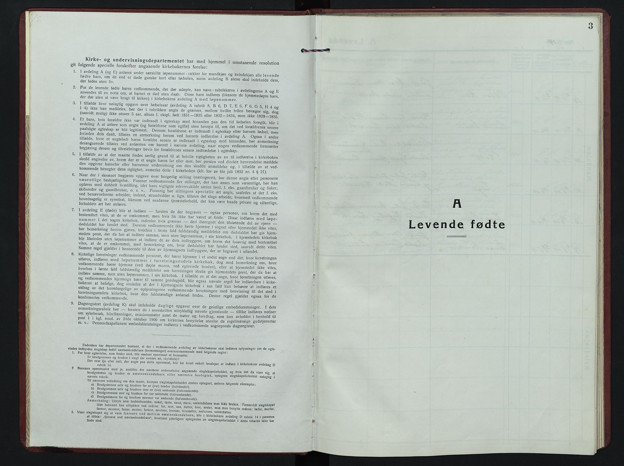 Tolga prestekontor, SAH/PREST-062/L/L0016: Parish register (copy) no. 16, 1919-1947, p. 3