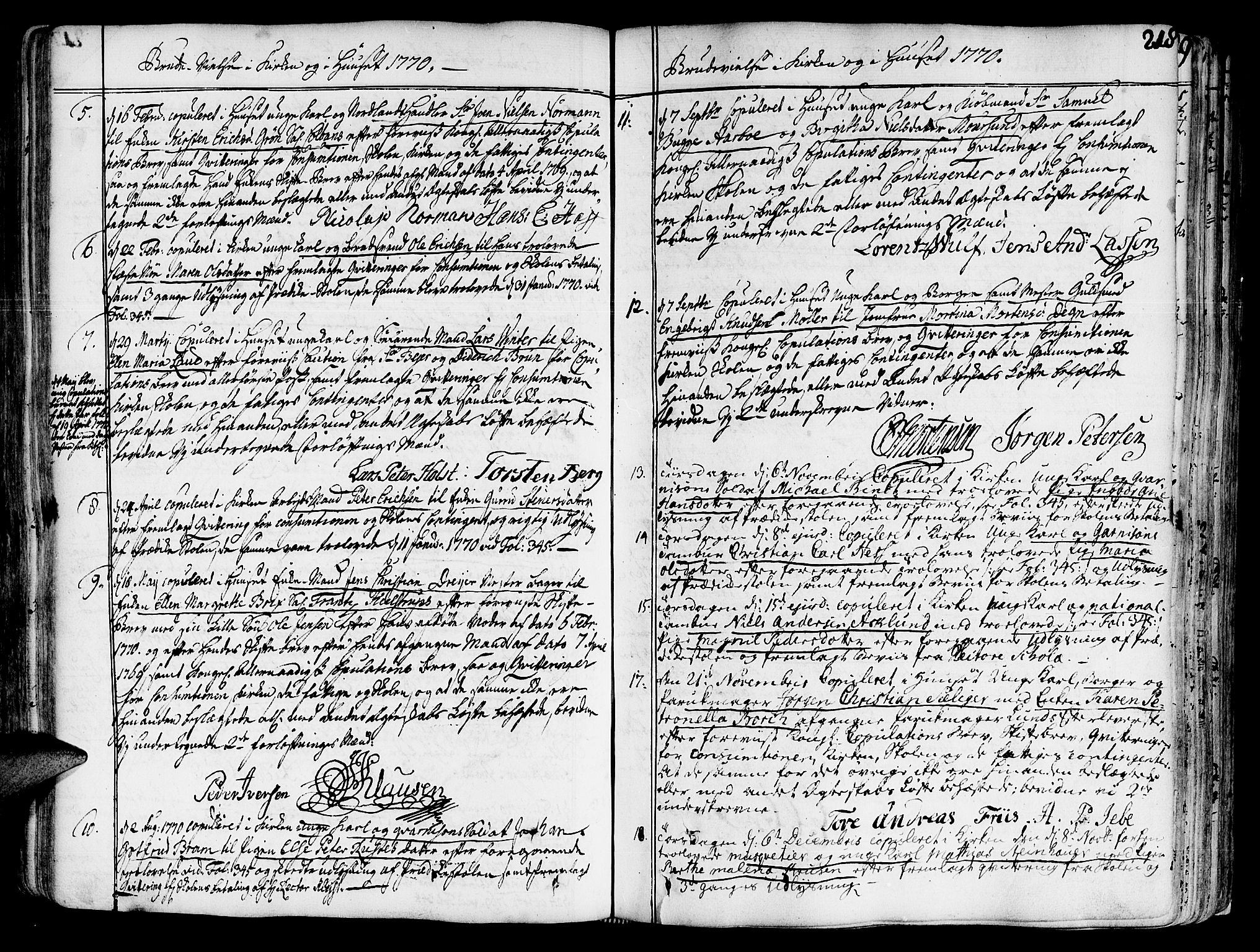 Ministerialprotokoller, klokkerbøker og fødselsregistre - Sør-Trøndelag, SAT/A-1456/602/L0103: Parish register (official) no. 602A01, 1732-1774, p. 218