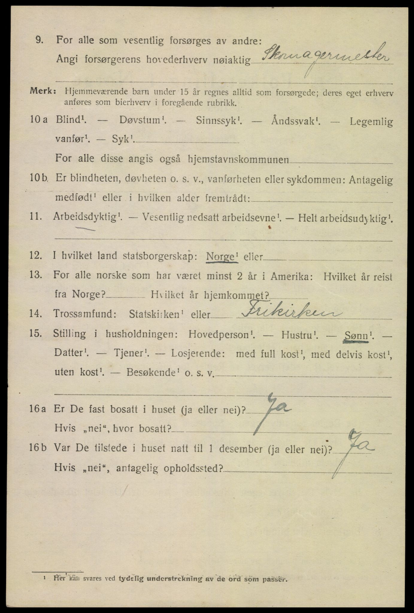 SAK, 1920 census for Kristiansand, 1920, p. 36978