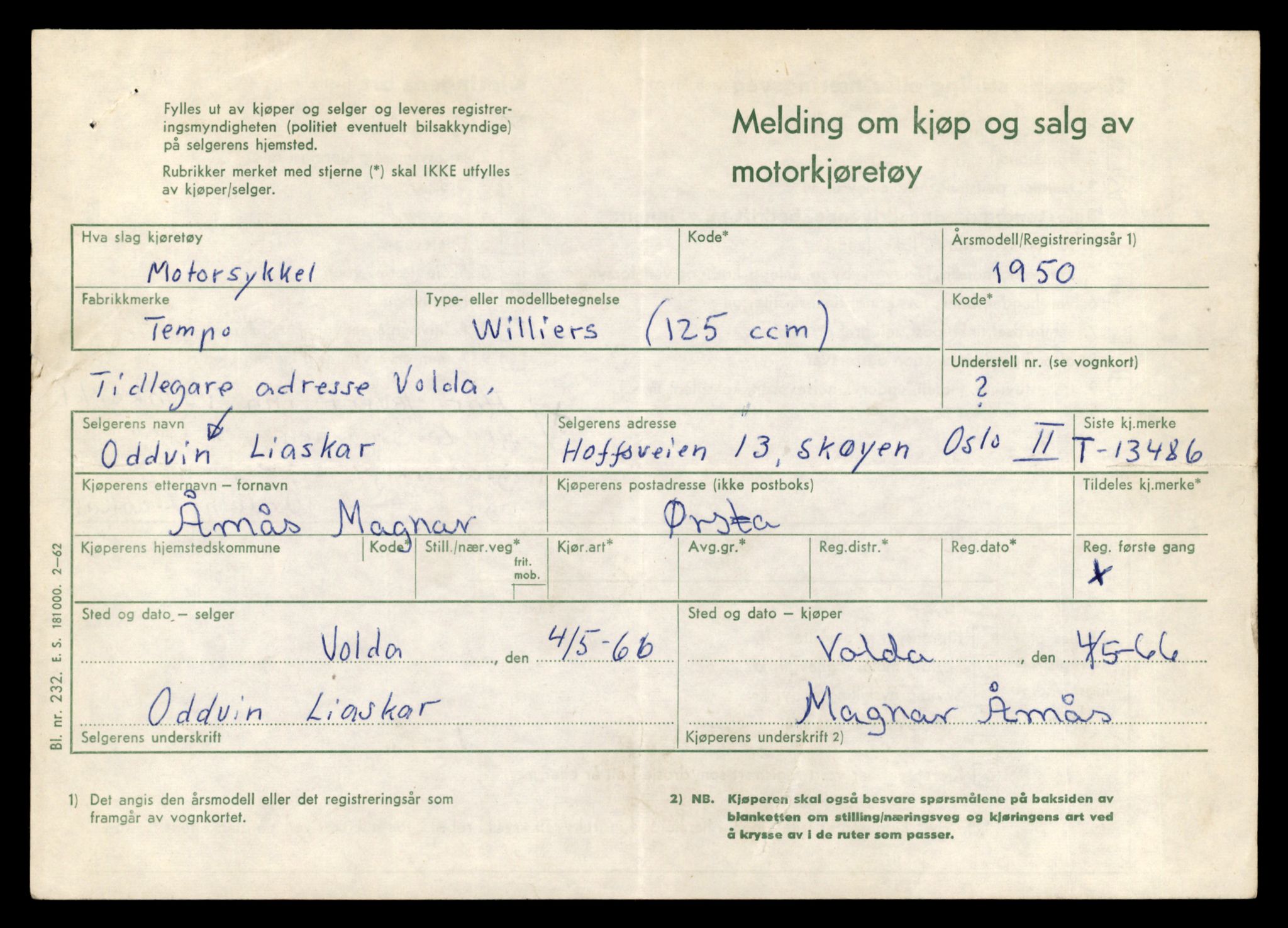 Møre og Romsdal vegkontor - Ålesund trafikkstasjon, AV/SAT-A-4099/F/Fe/L0039: Registreringskort for kjøretøy T 13361 - T 13530, 1927-1998, p. 2128