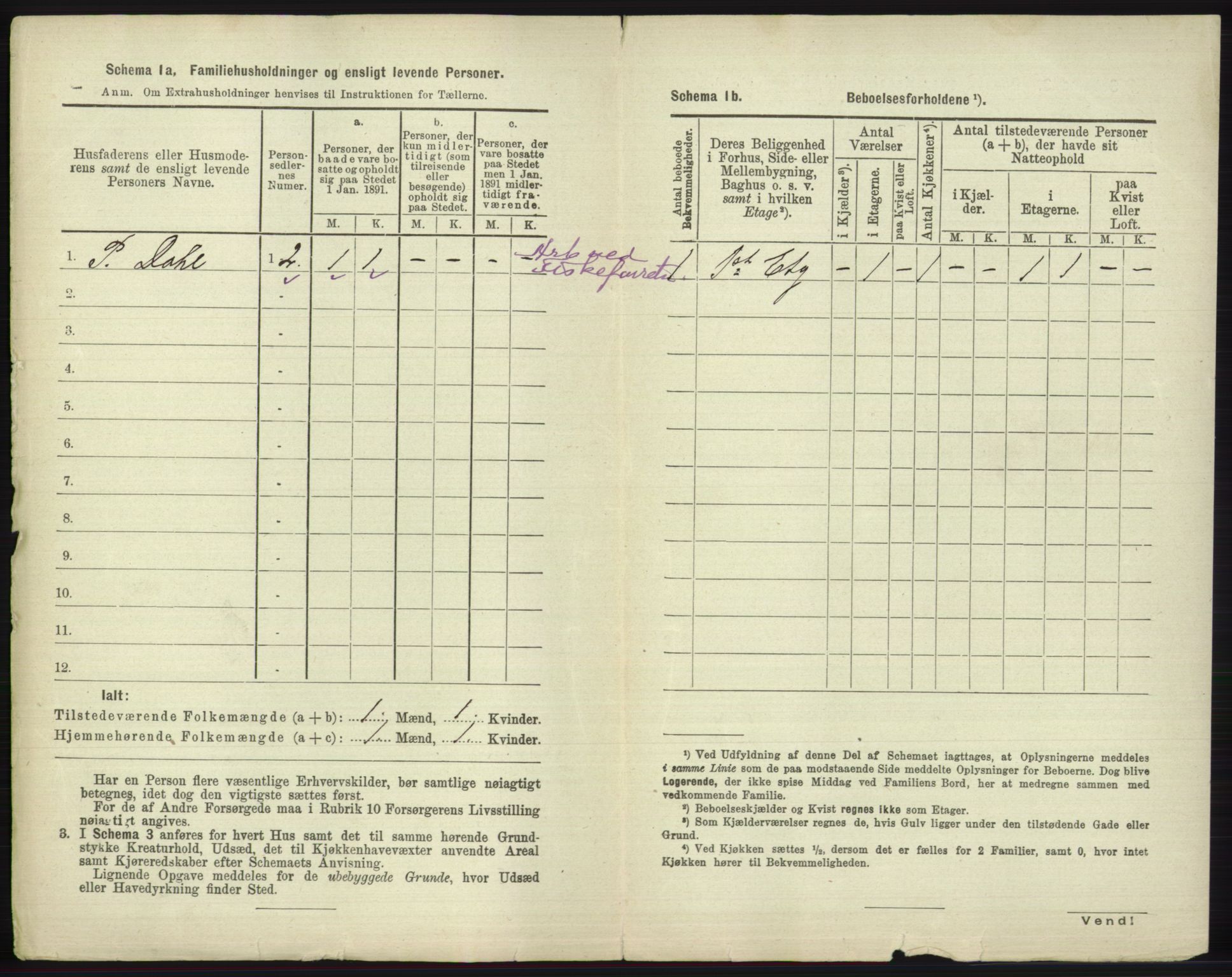 RA, 1891 census for 2001 Hammerfest, 1891, p. 2285