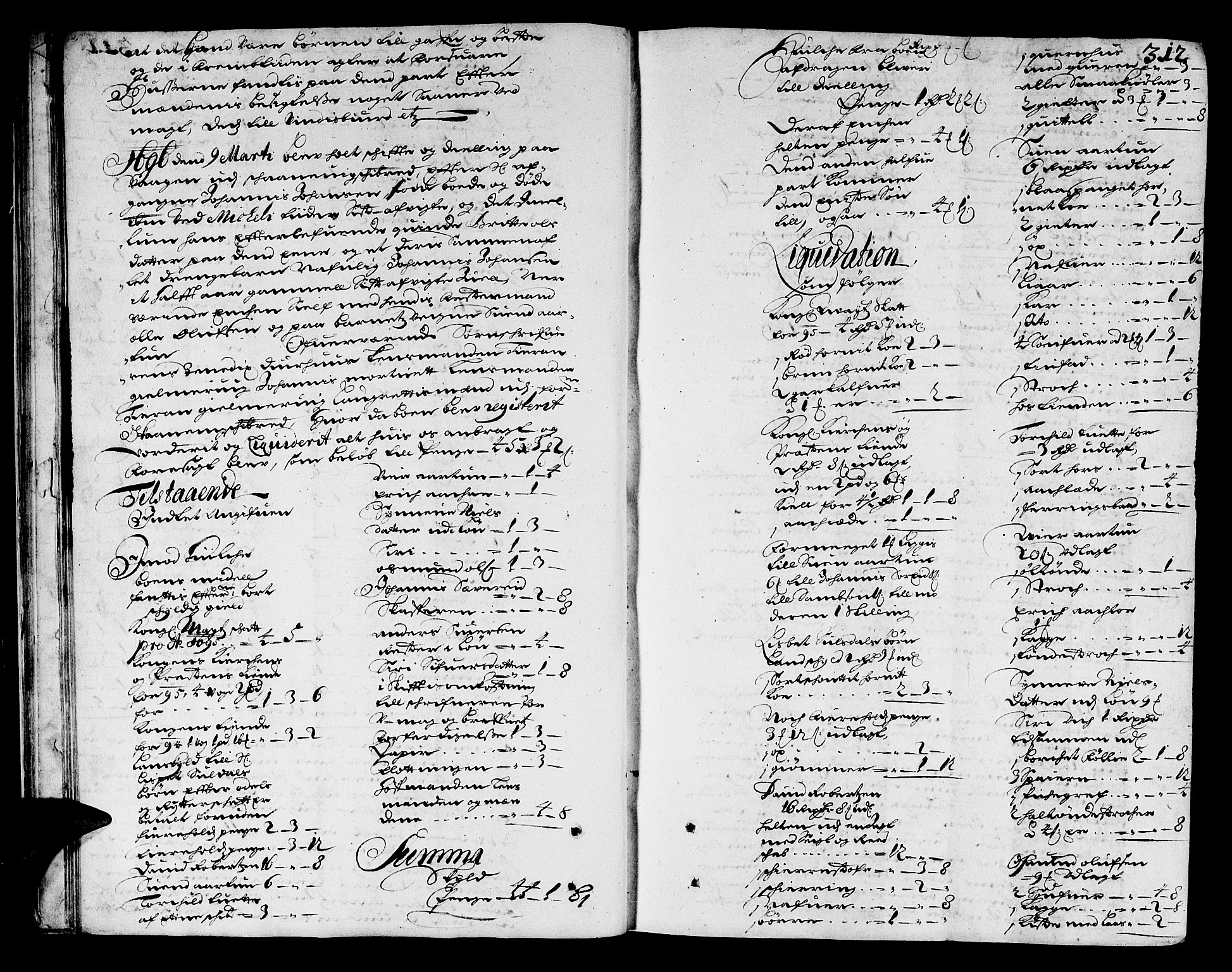 Sunnhordland sorenskrivar, AV/SAB-A-2401/1/H/Ha/Haa/L0002: Skifteprotokollar. Register på kort. Fol 290- ut, 1695-1699, p. 311b-312a