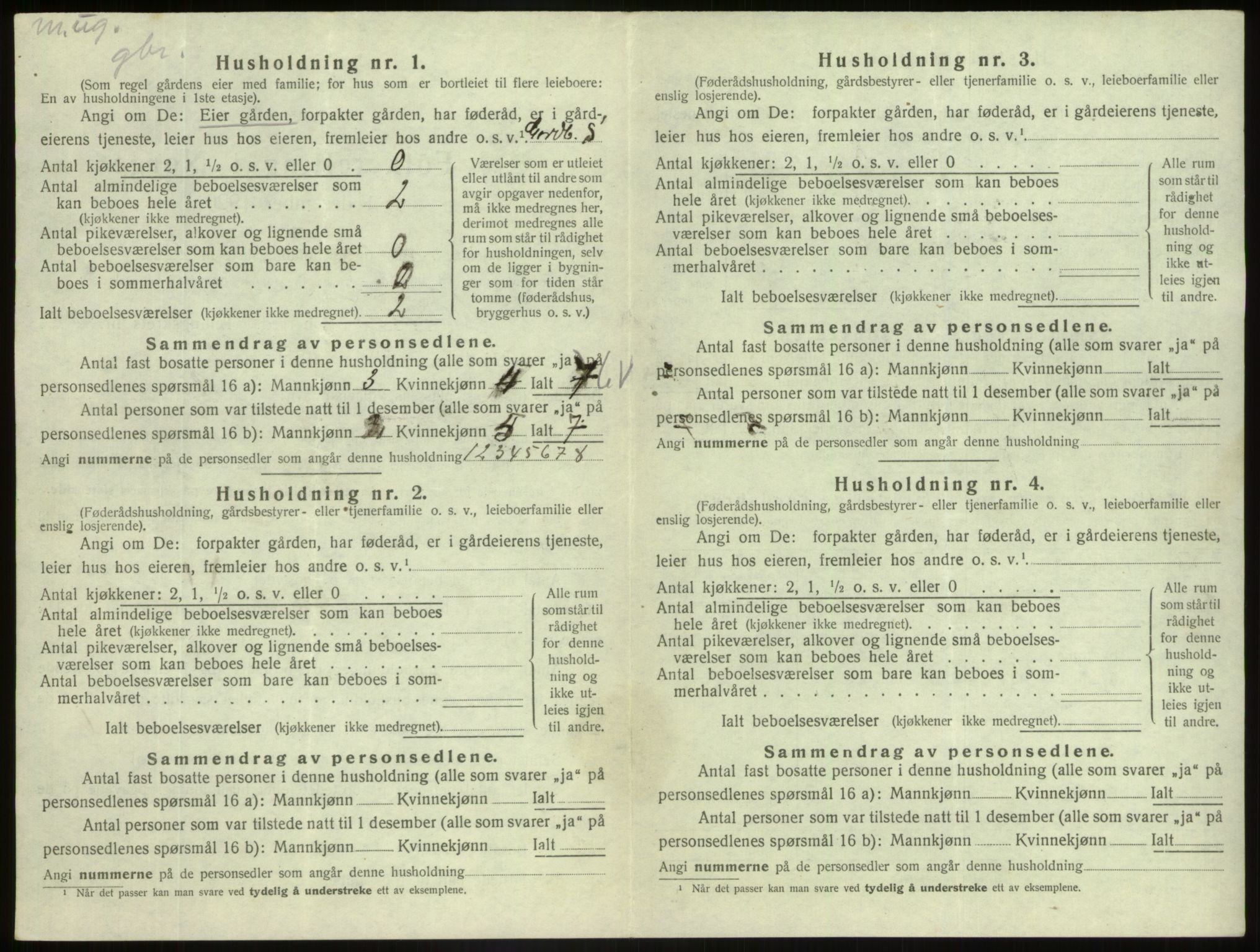 SAB, 1920 census for Askvoll, 1920, p. 557