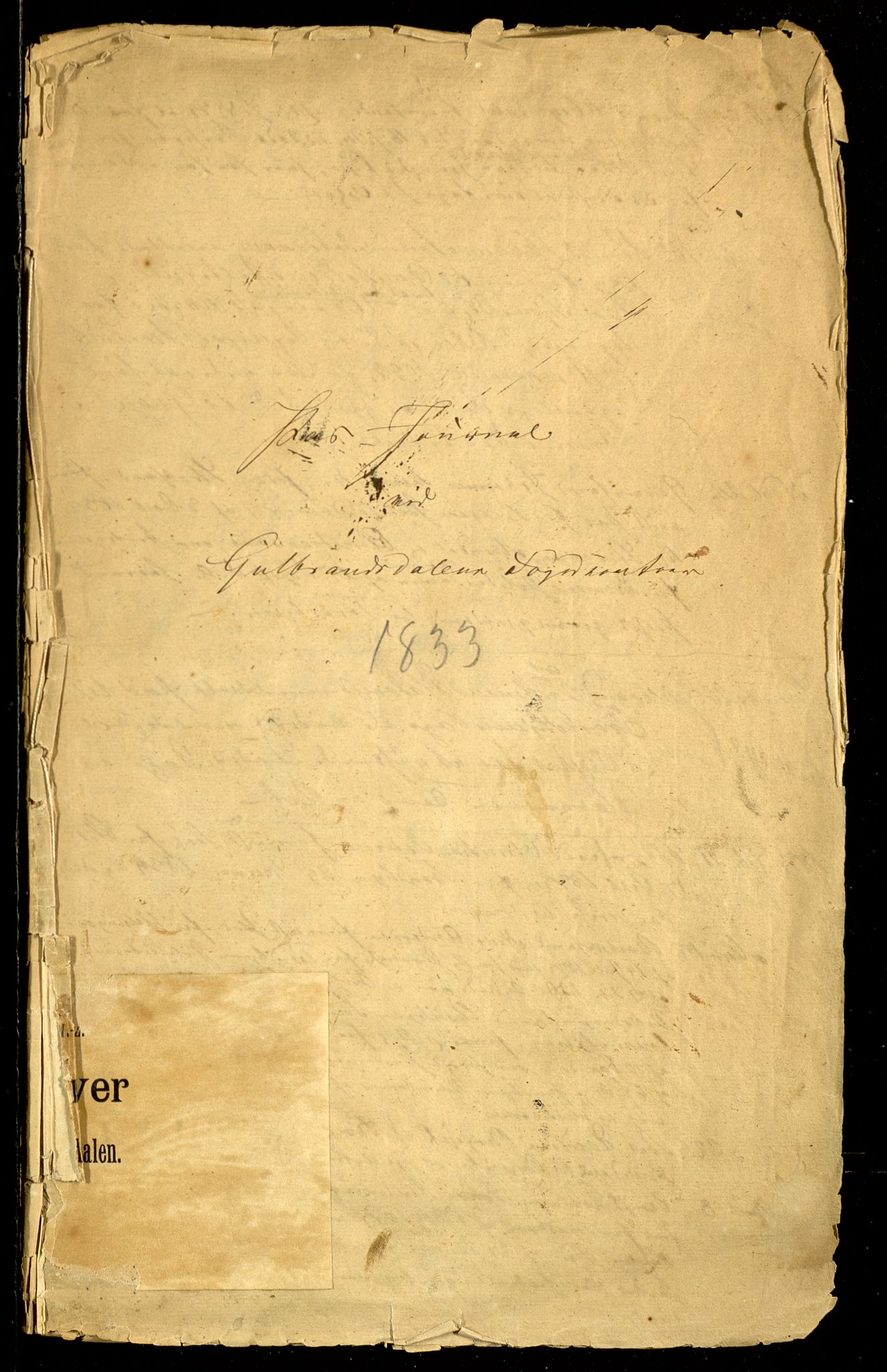 Gudbrandsdalen fogderi, AV/SAH-FOGDO-002/L/La/L0001: Passjournal, 1833-1837