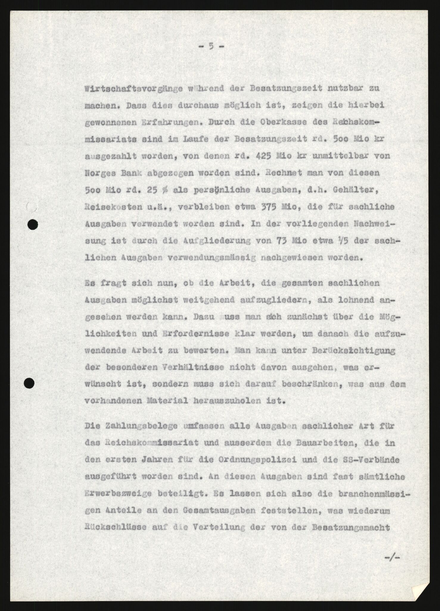 Forsvarets Overkommando. 2 kontor. Arkiv 11.4. Spredte tyske arkivsaker, AV/RA-RAFA-7031/D/Dar/Darb/L0004: Reichskommissariat - Hauptabteilung Vervaltung og Hauptabteilung Volkswirtschaft, 1940-1945, p. 128