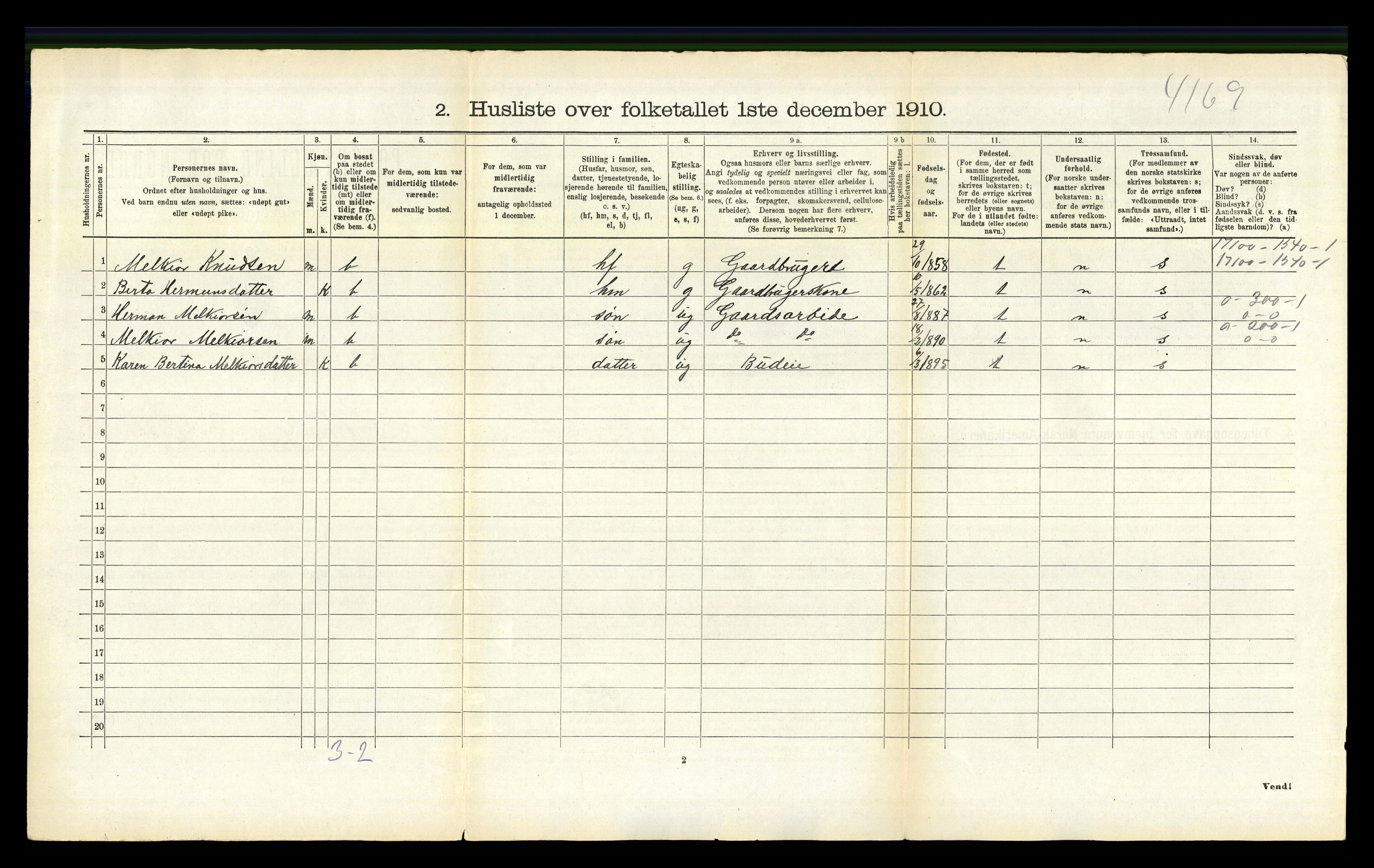 RA, 1910 census for Luster, 1910, p. 1198